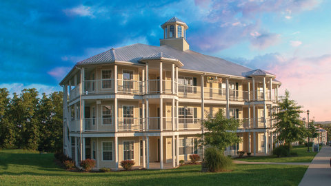 Exterior view of property building.