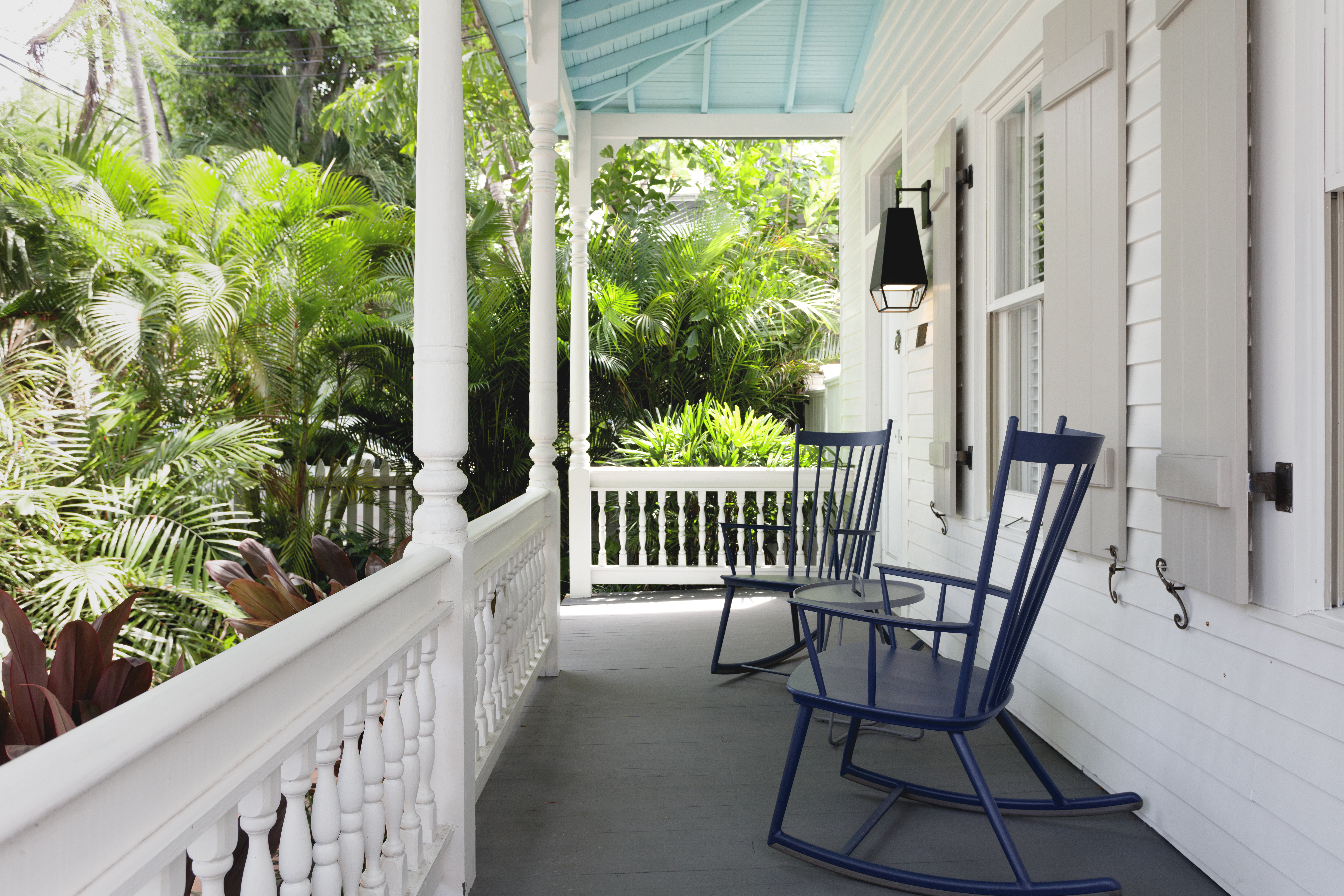 Patio with Rocking Chairs