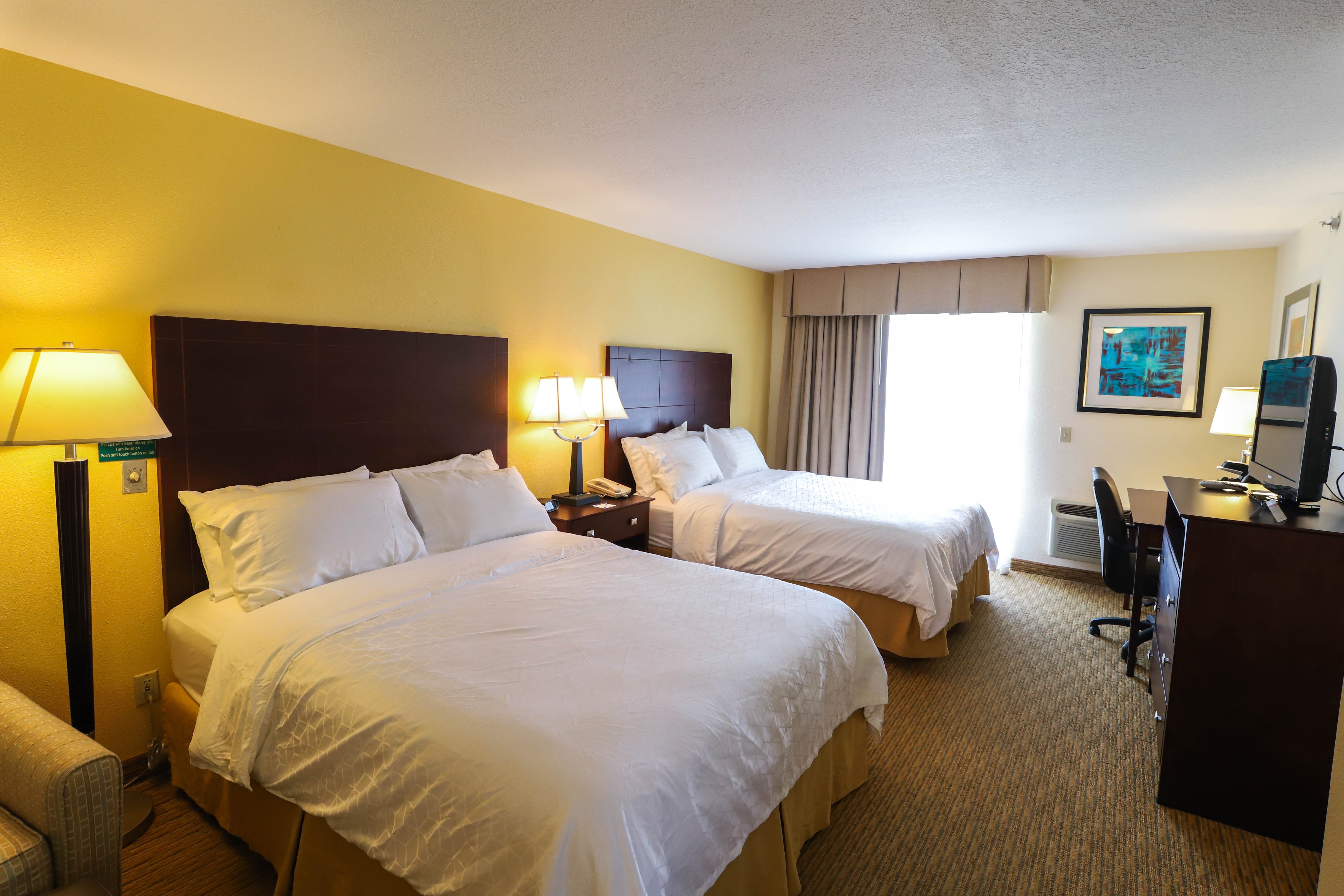 HOLIDAY INN EXPRESS ST IGNACE BY IH-guestroom-Relax in our Two Queen Bedroom with free Wi-Fi. .jpg