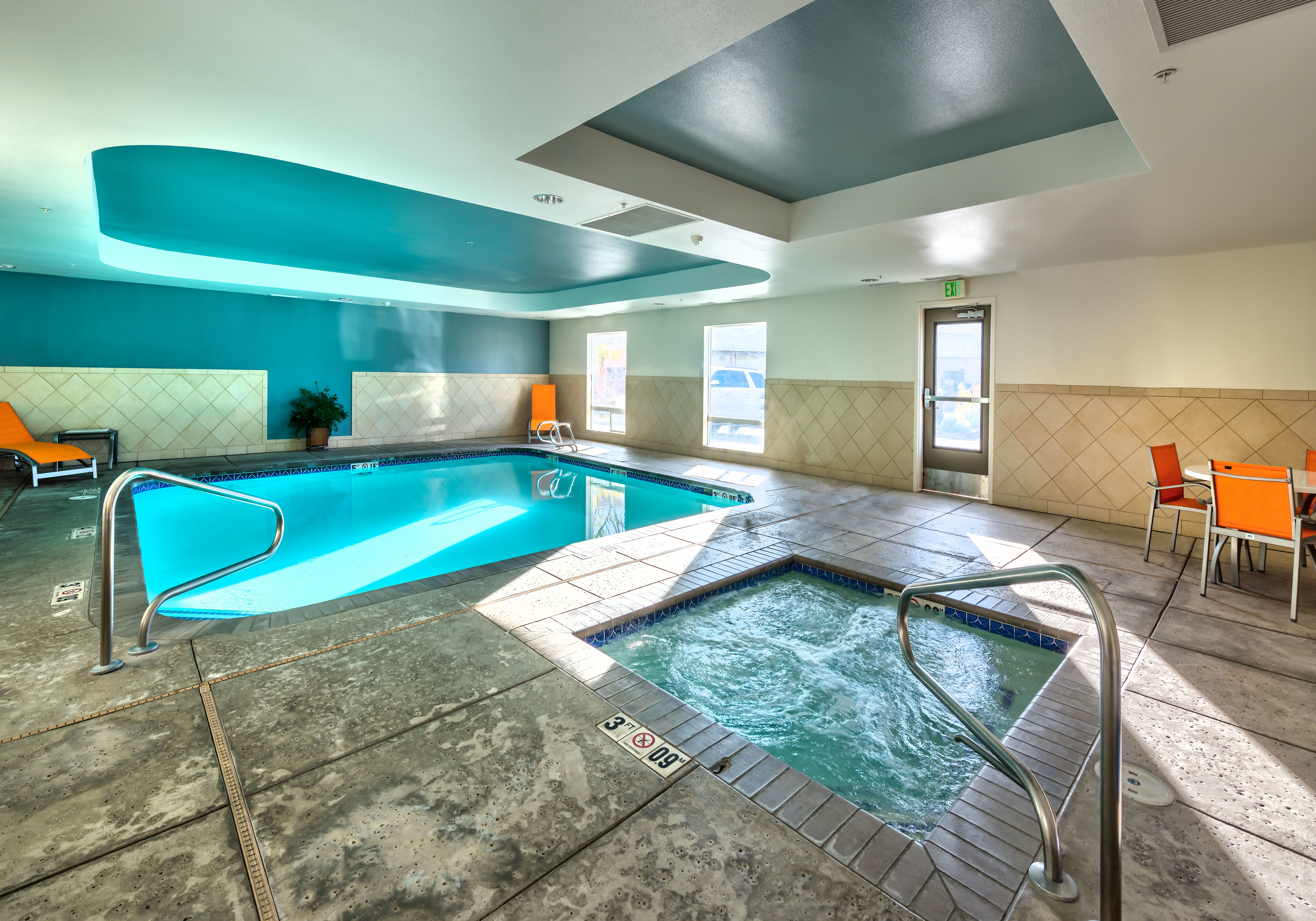 Indoor pool and spa