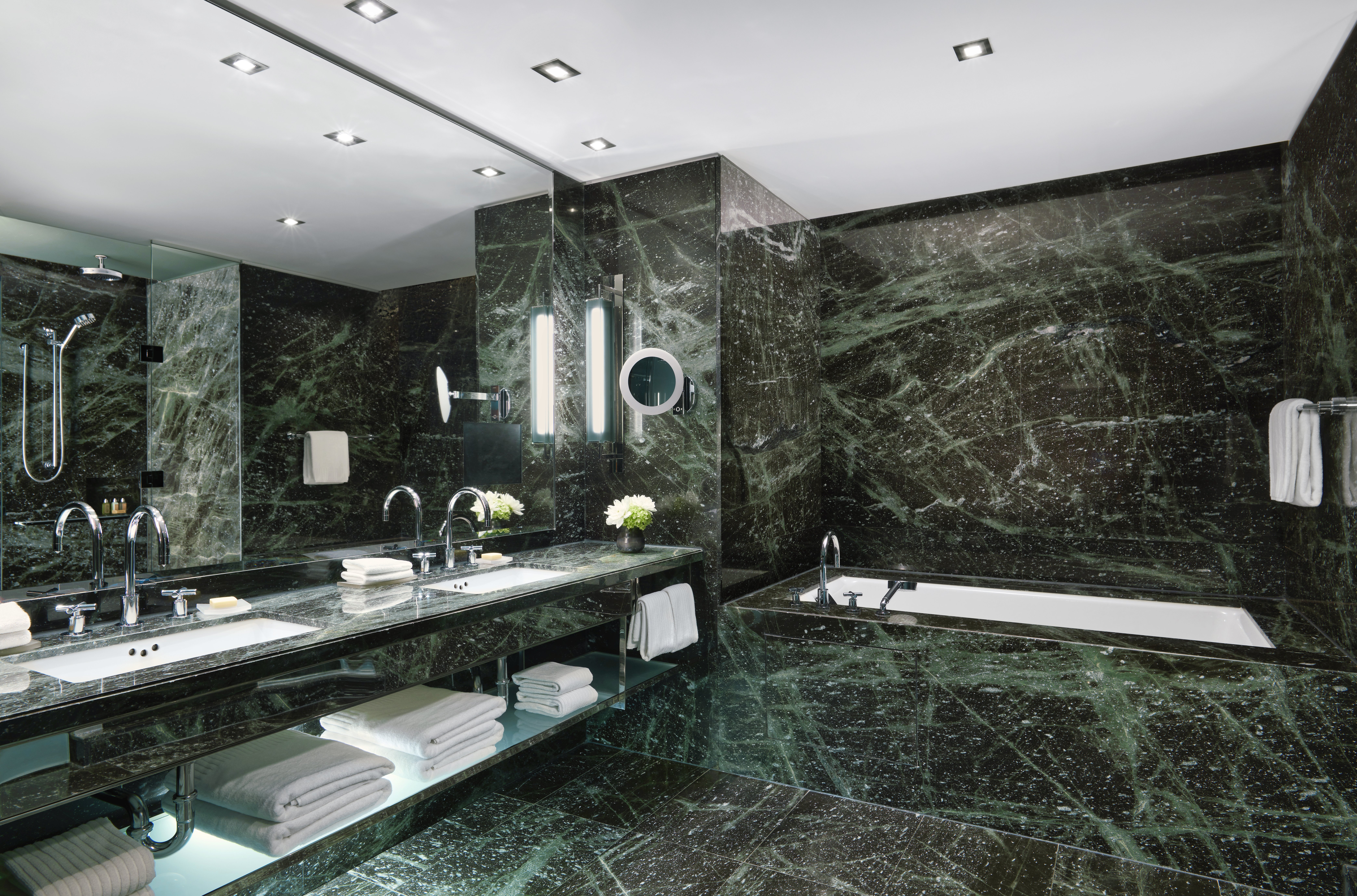 Luxury Green Granite Bathroom