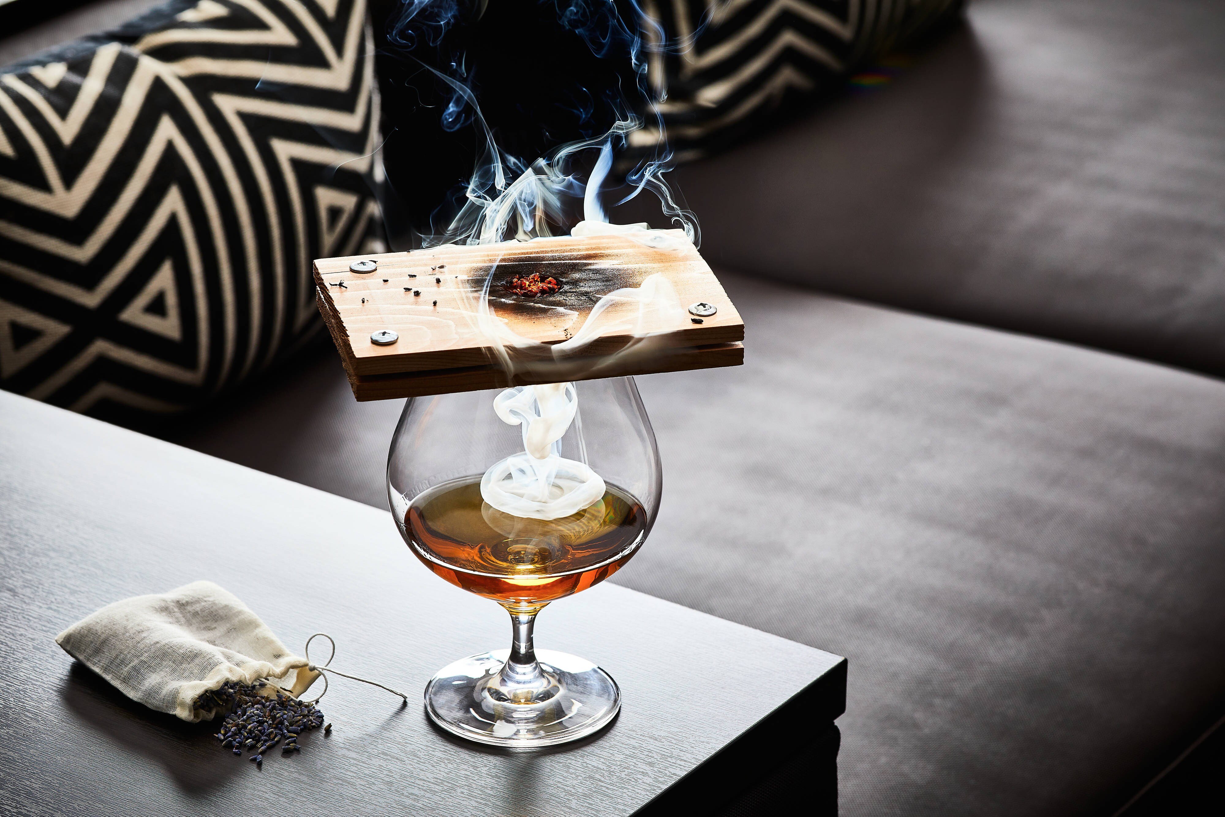 AC Lounge - Smoked Lavender Manhattan