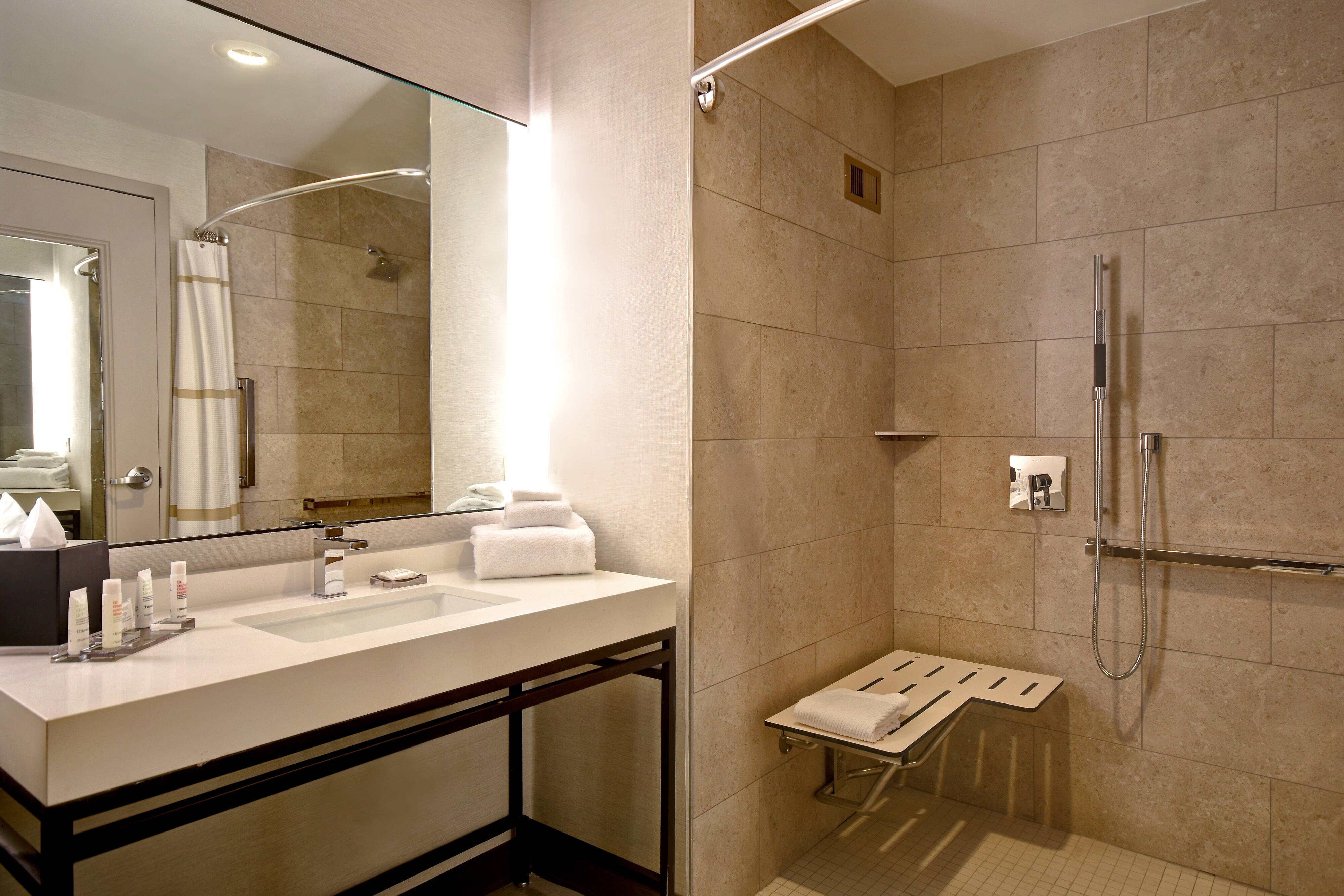 Accessible Bathroom - Roll-in Shower