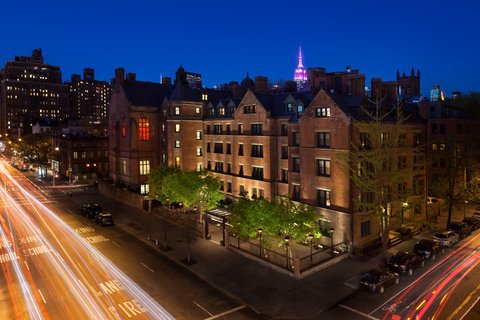 Hotel Exterior at Dusk
