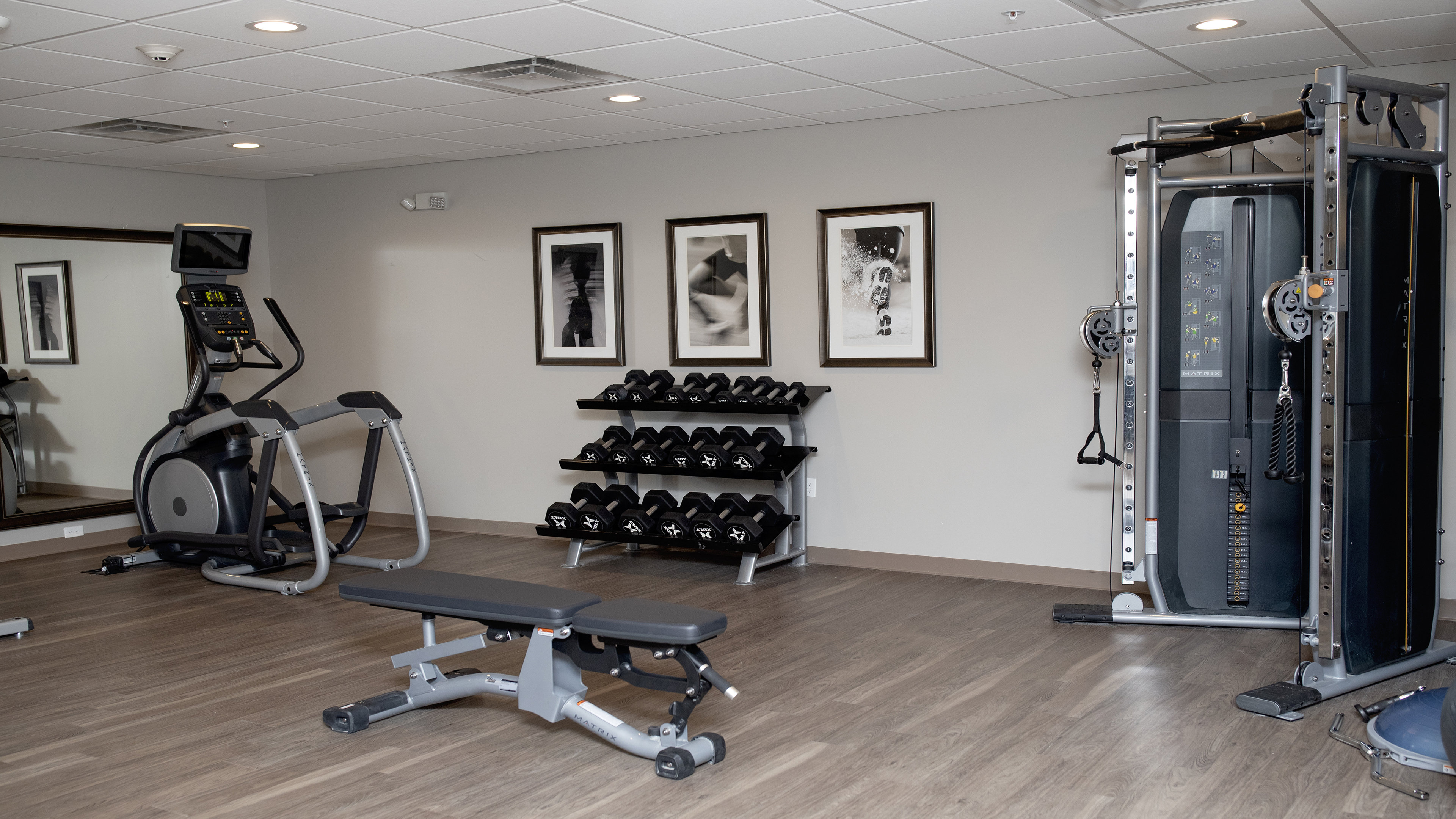 24 hour fitness area at the Staybridge Suites Auburn Hills