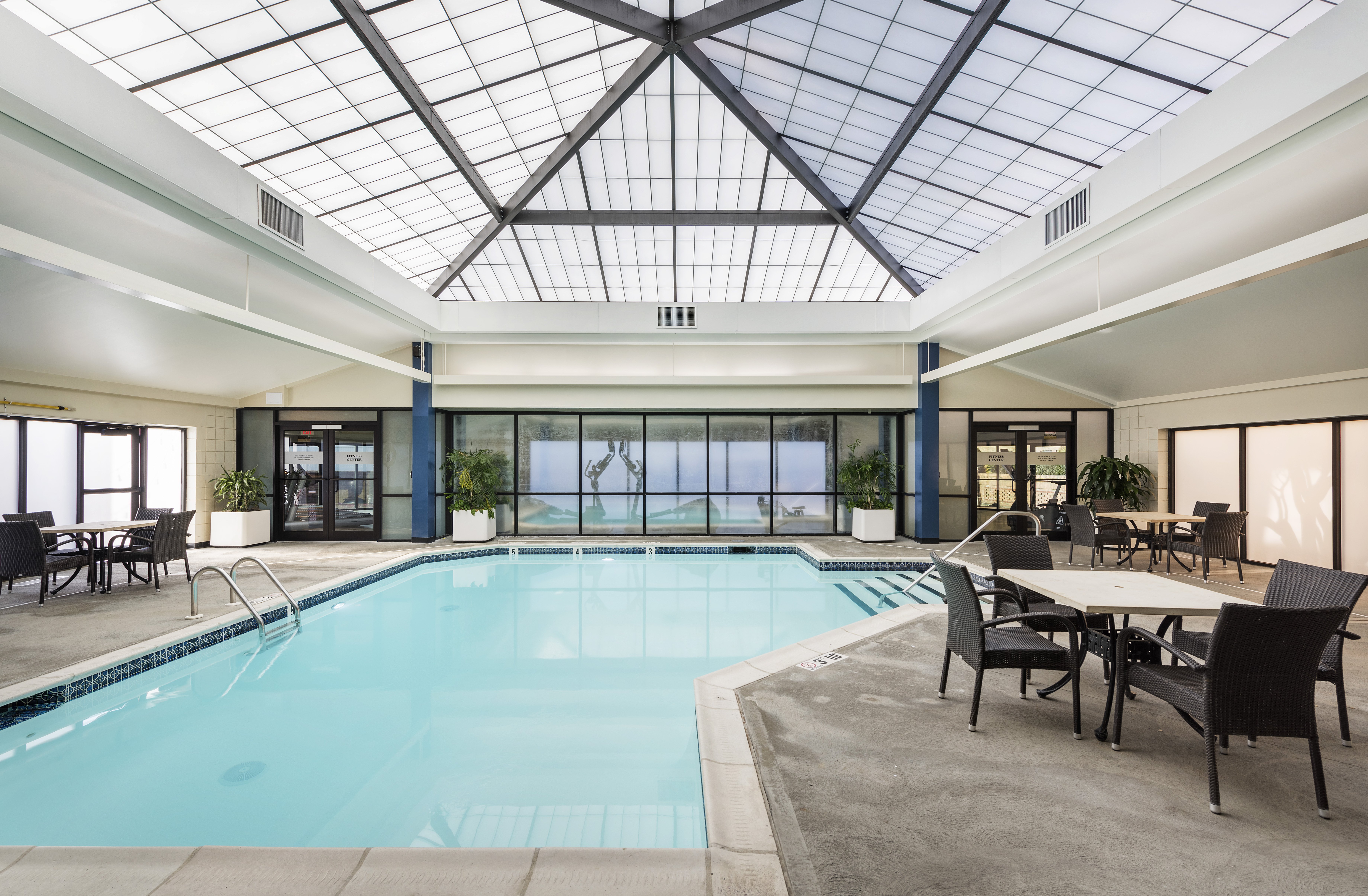 Our indoor swimming pool gets you cozy and relaxed.