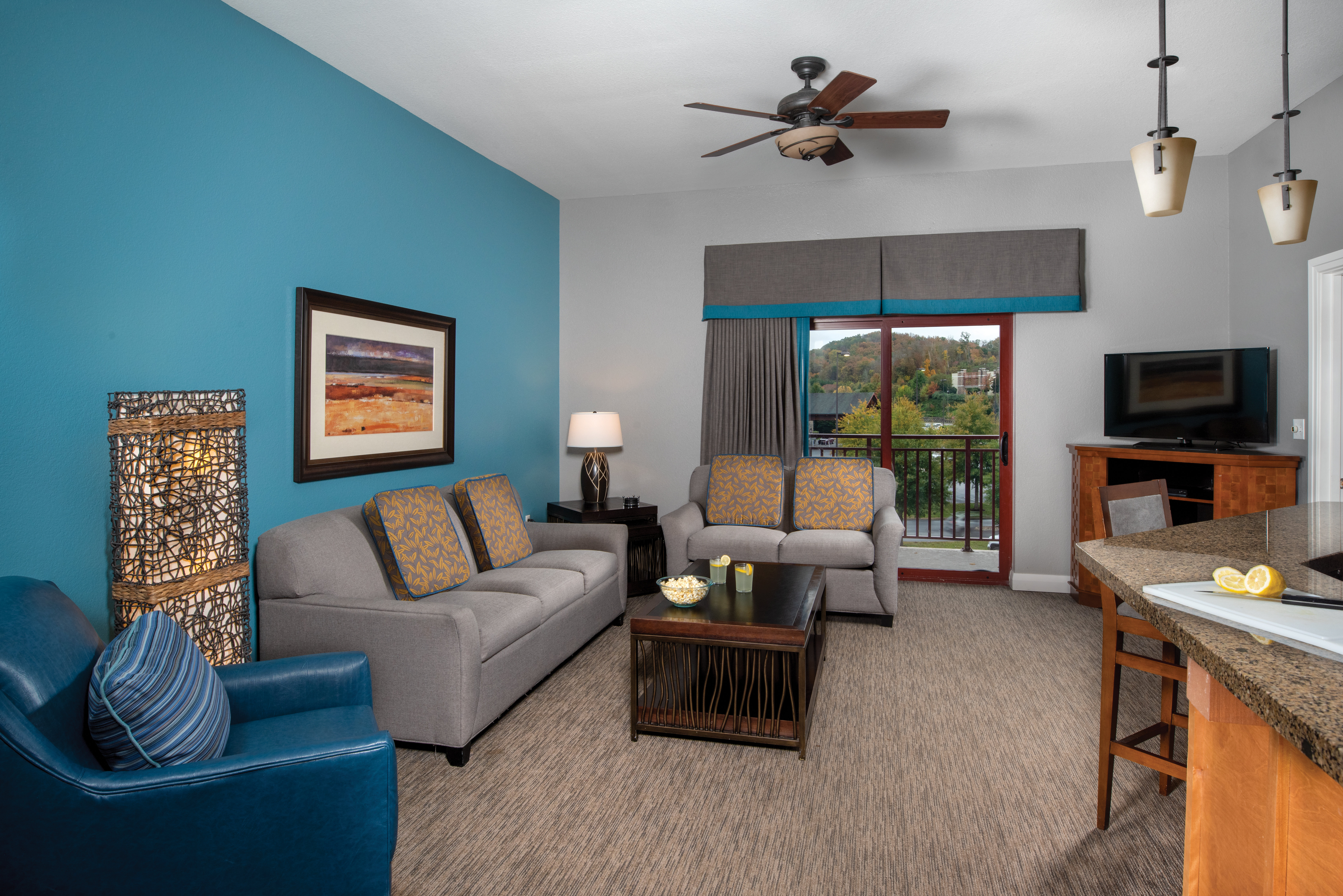 CW GREAT SMOKIES LODGE-guestroom-Living - Kitchen - Great Smokies Lodge.jpg