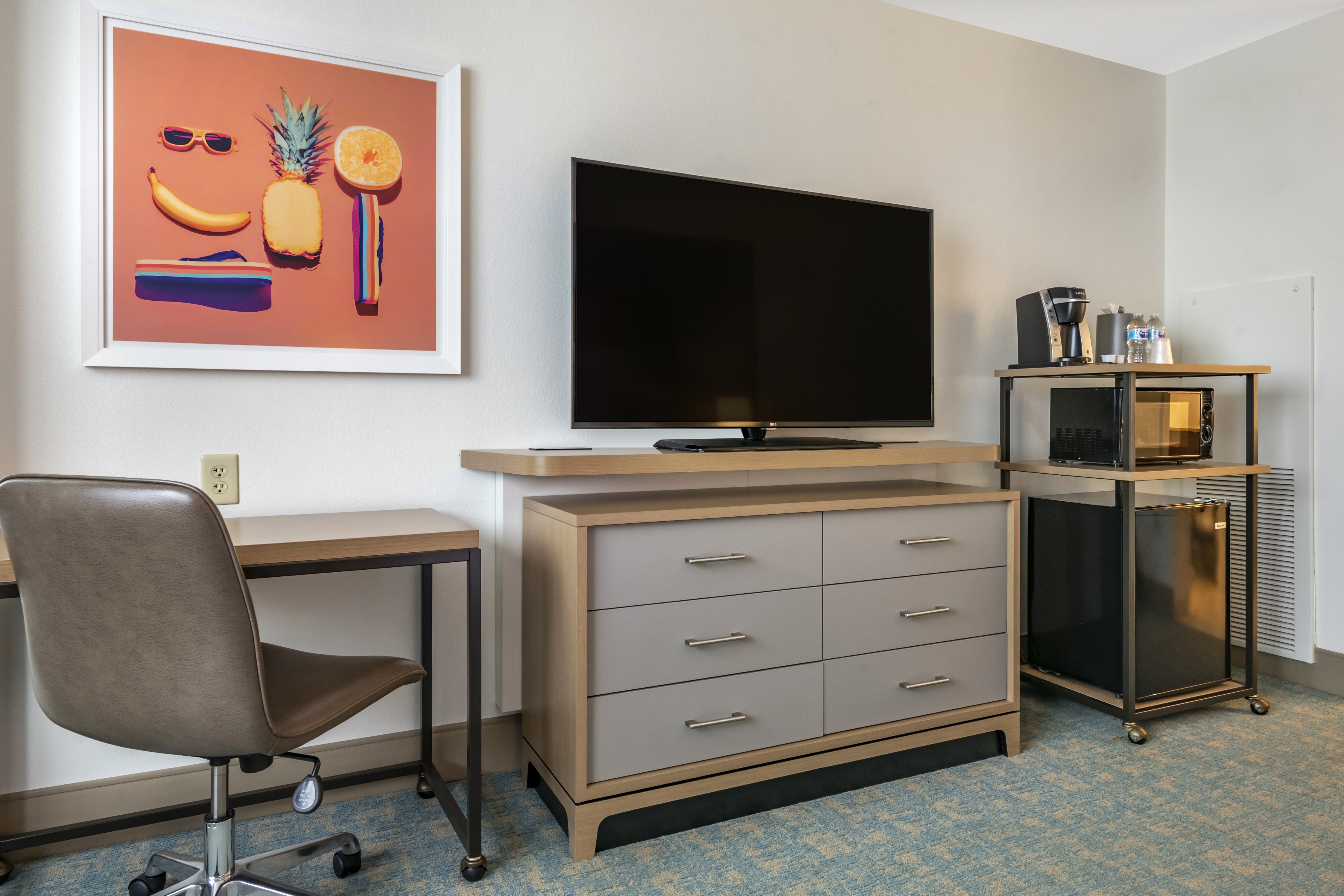 All guest rooms feature microwaves, mini-fridges and free wi-fi