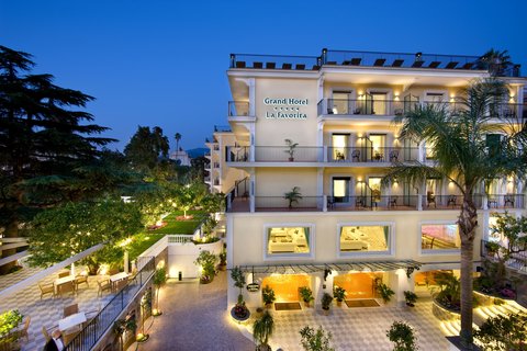 Exterior by night