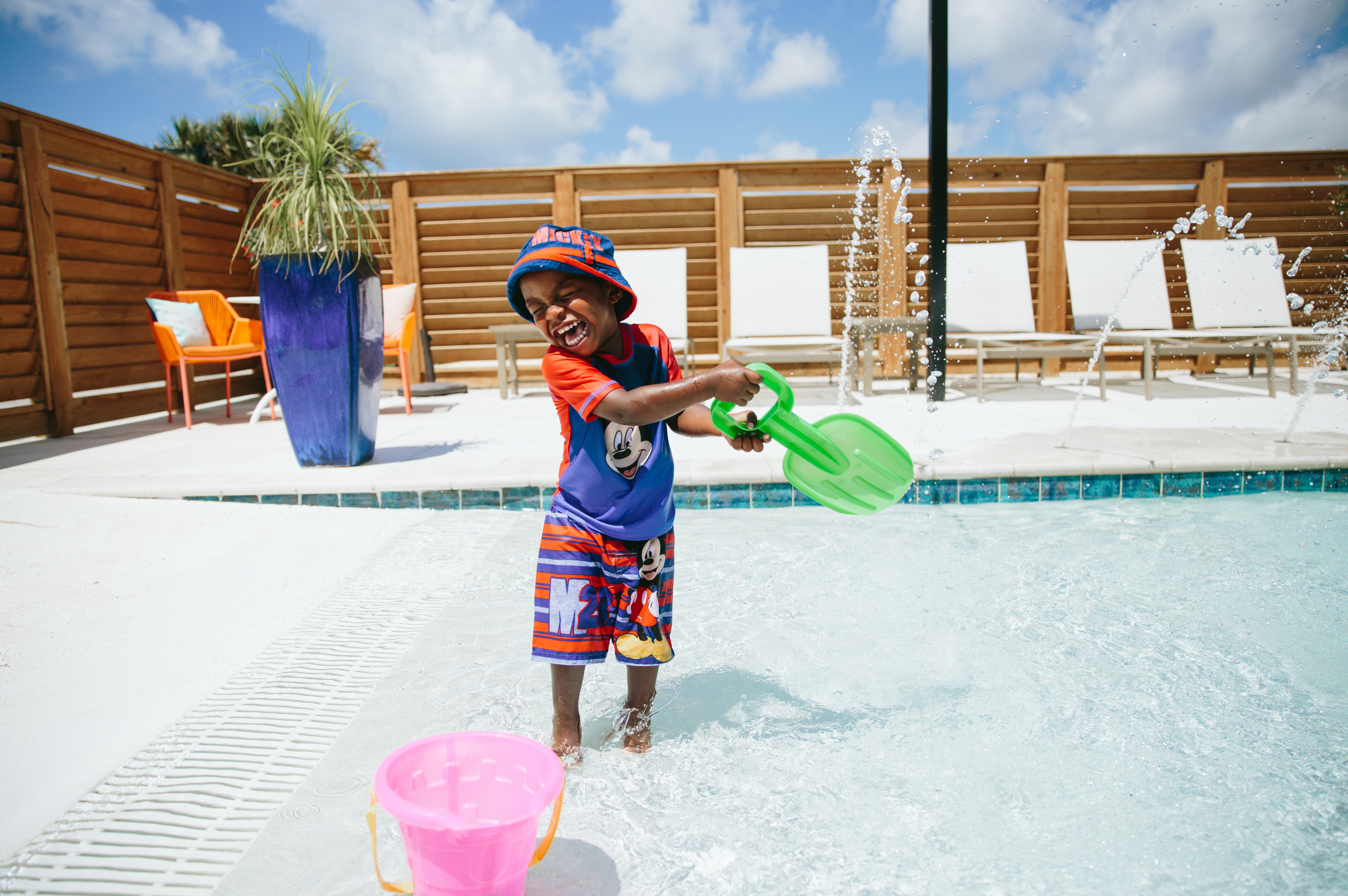 Take a splash in our outdoor pool