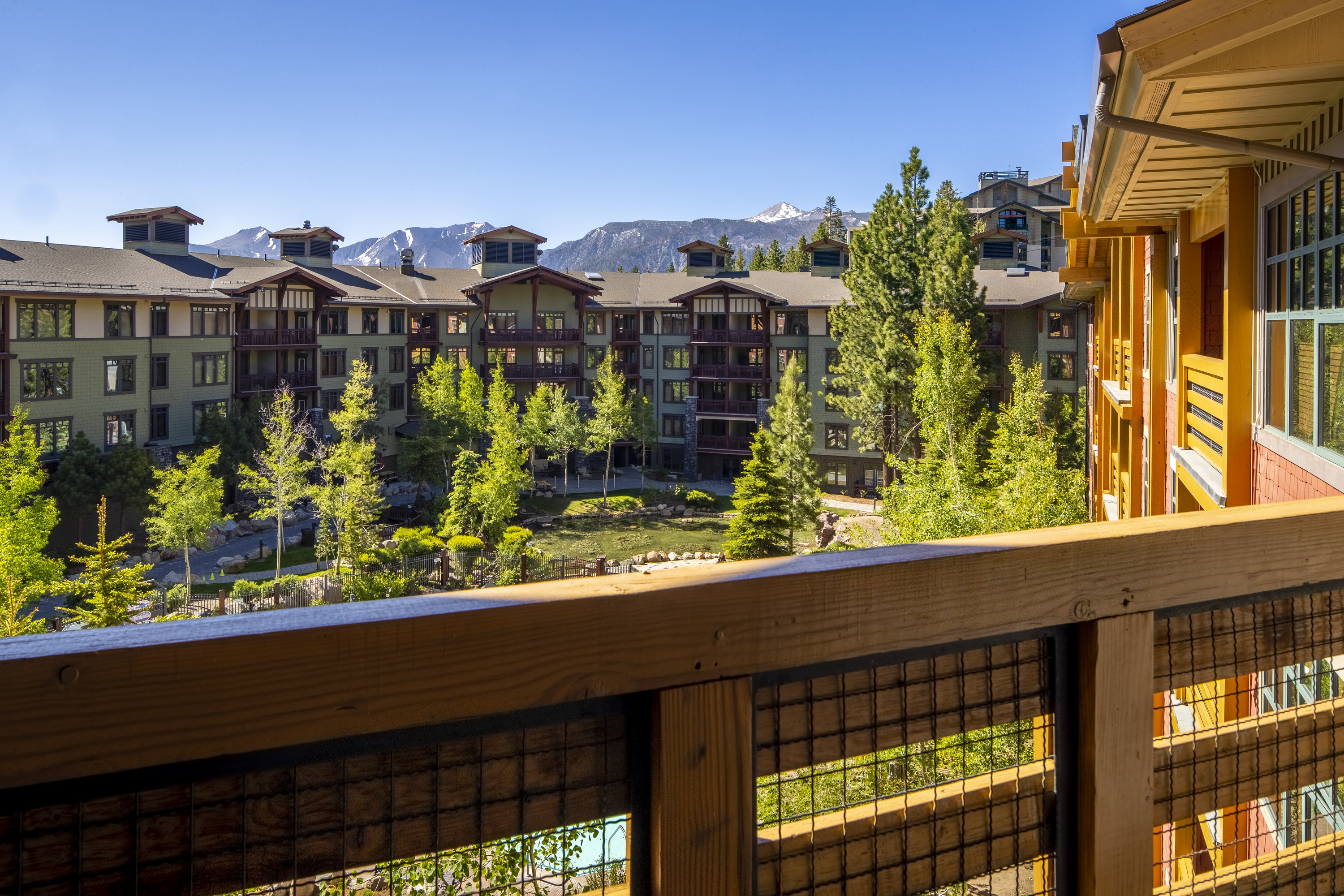 2 Bedroom balcony view of the Village at Mammoth (view varies)