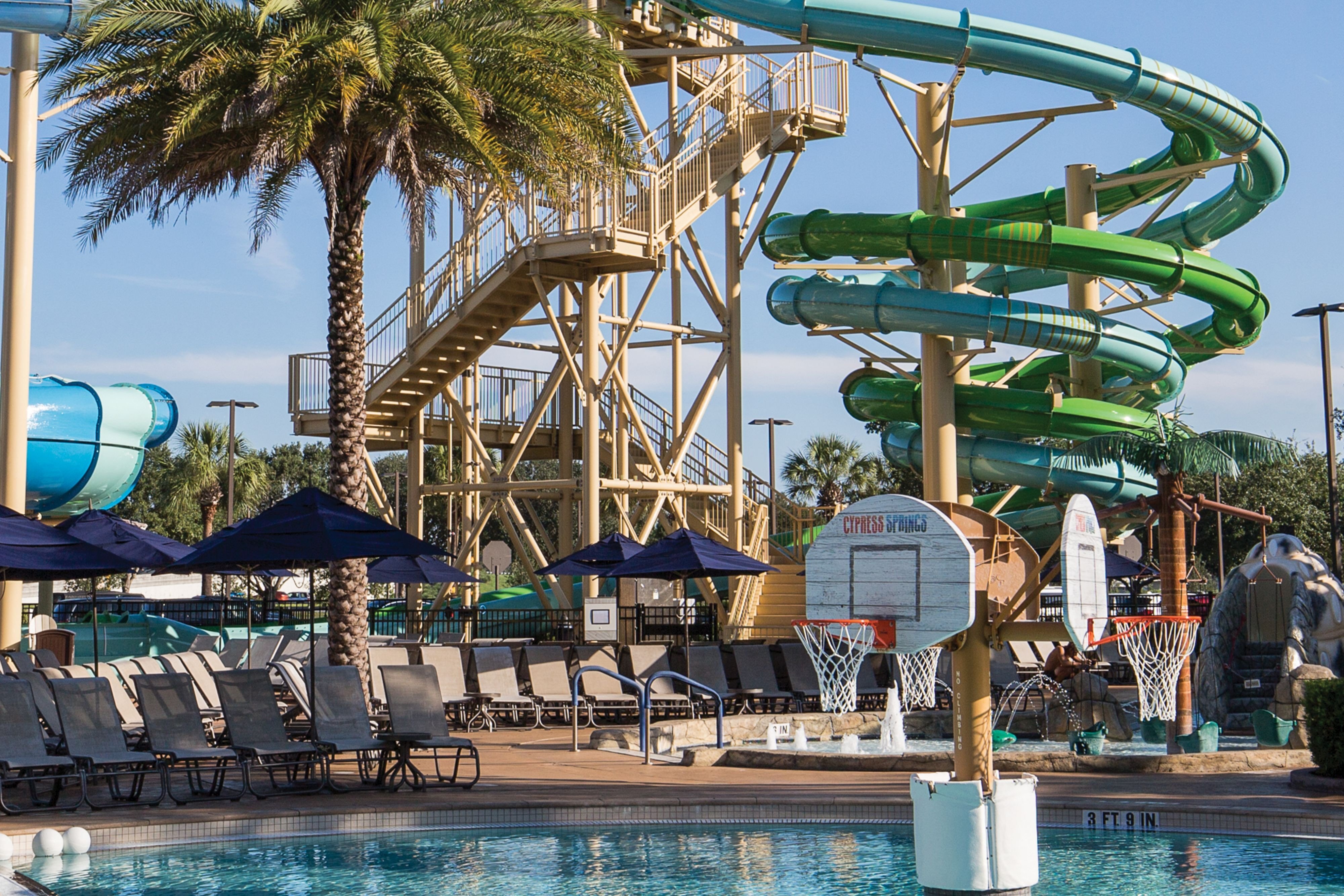 Cypress Springs Water Park Slides