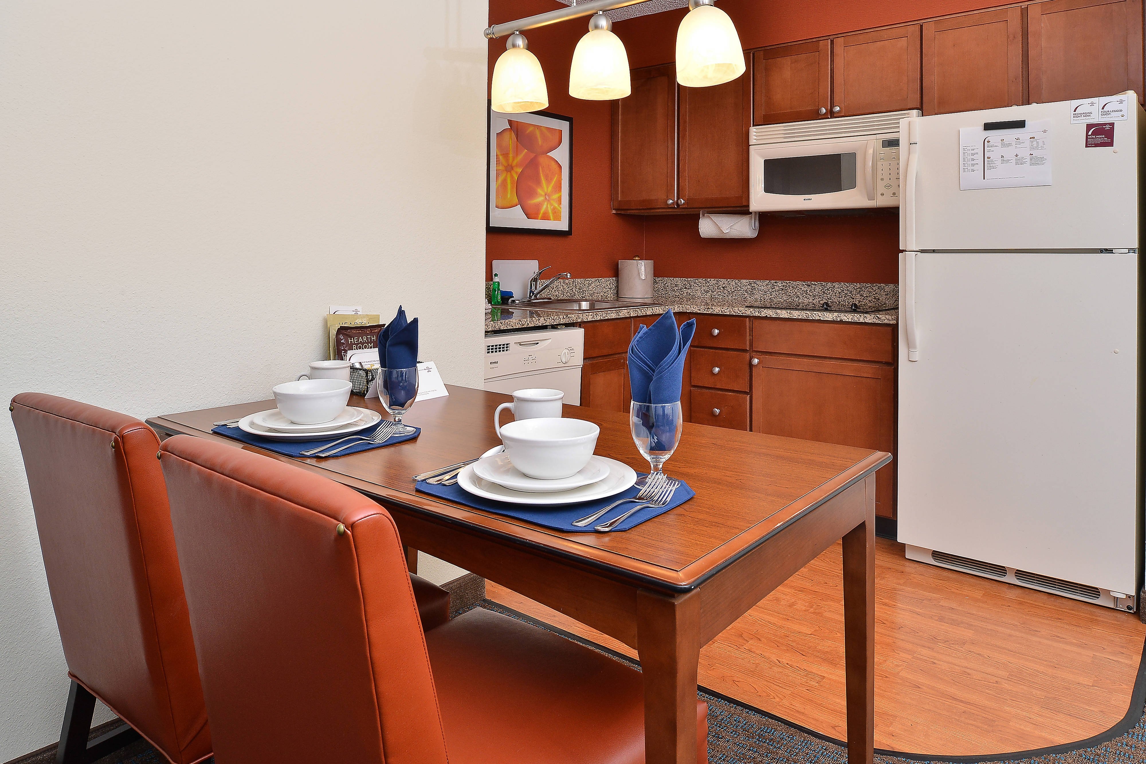 Residence Inn by Marriott Denver Airport at Gateway Park-guestroom-Studio Suite – Dining Area & Kitchen.jpg