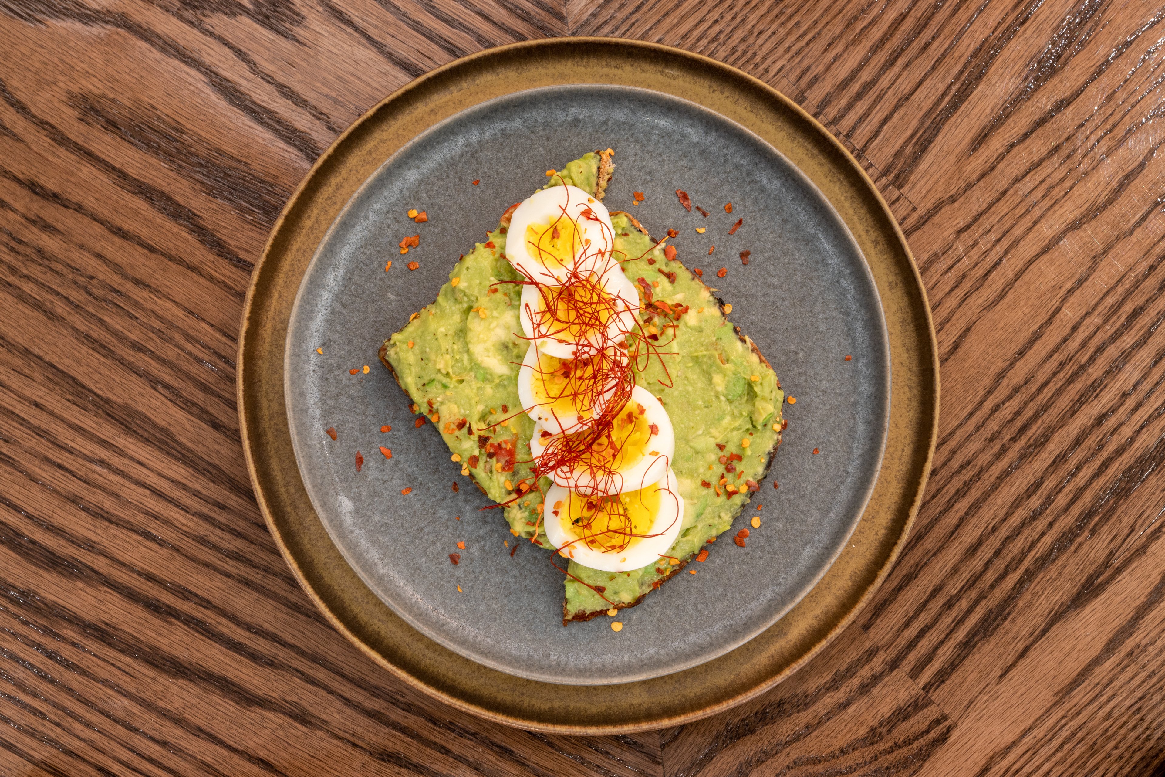 The avocado toast is the perfect way to start your day.