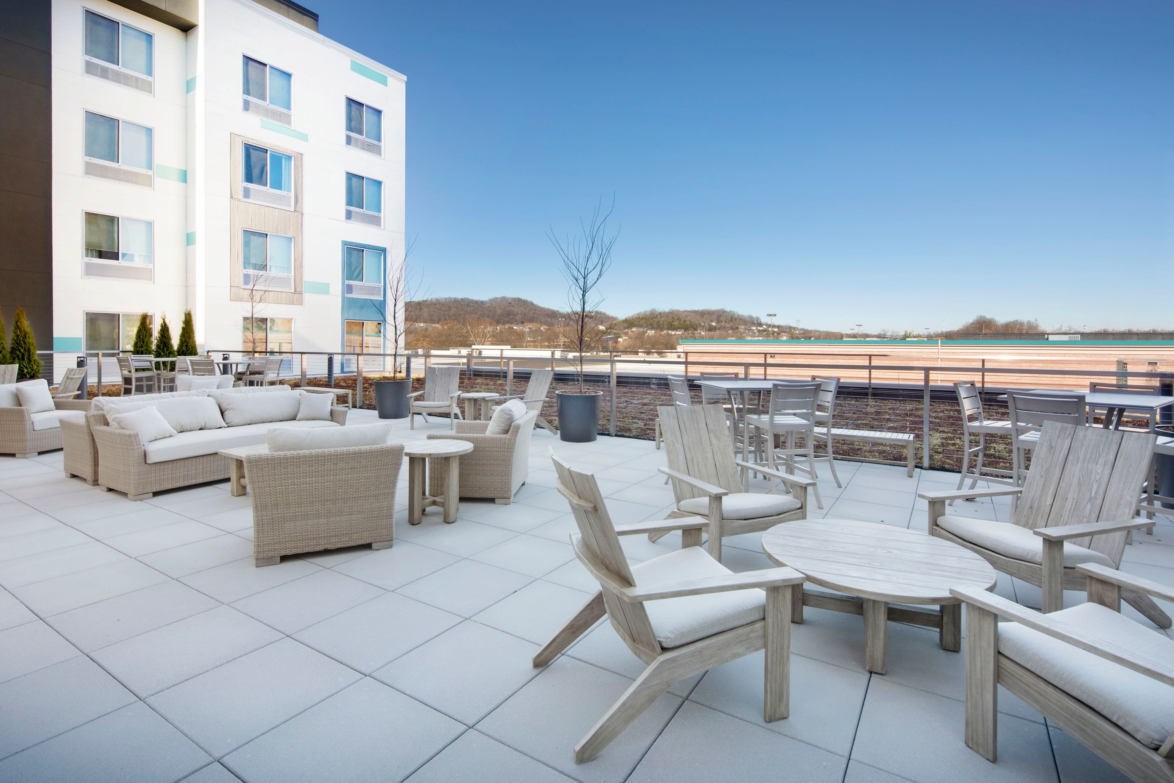 Rooftop Patio Seating Area