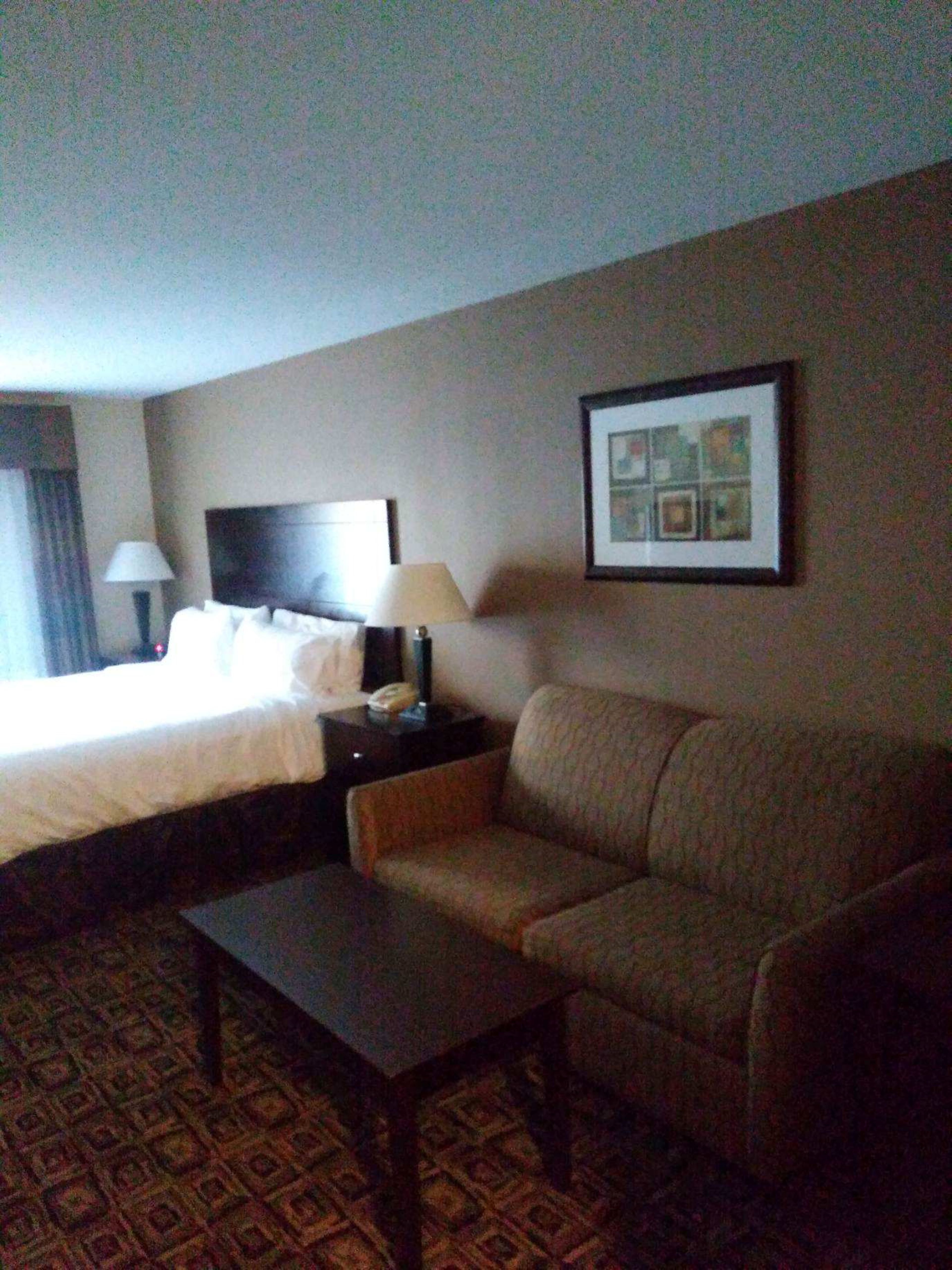 At the end of a long day, relax in our spacious guest room. 