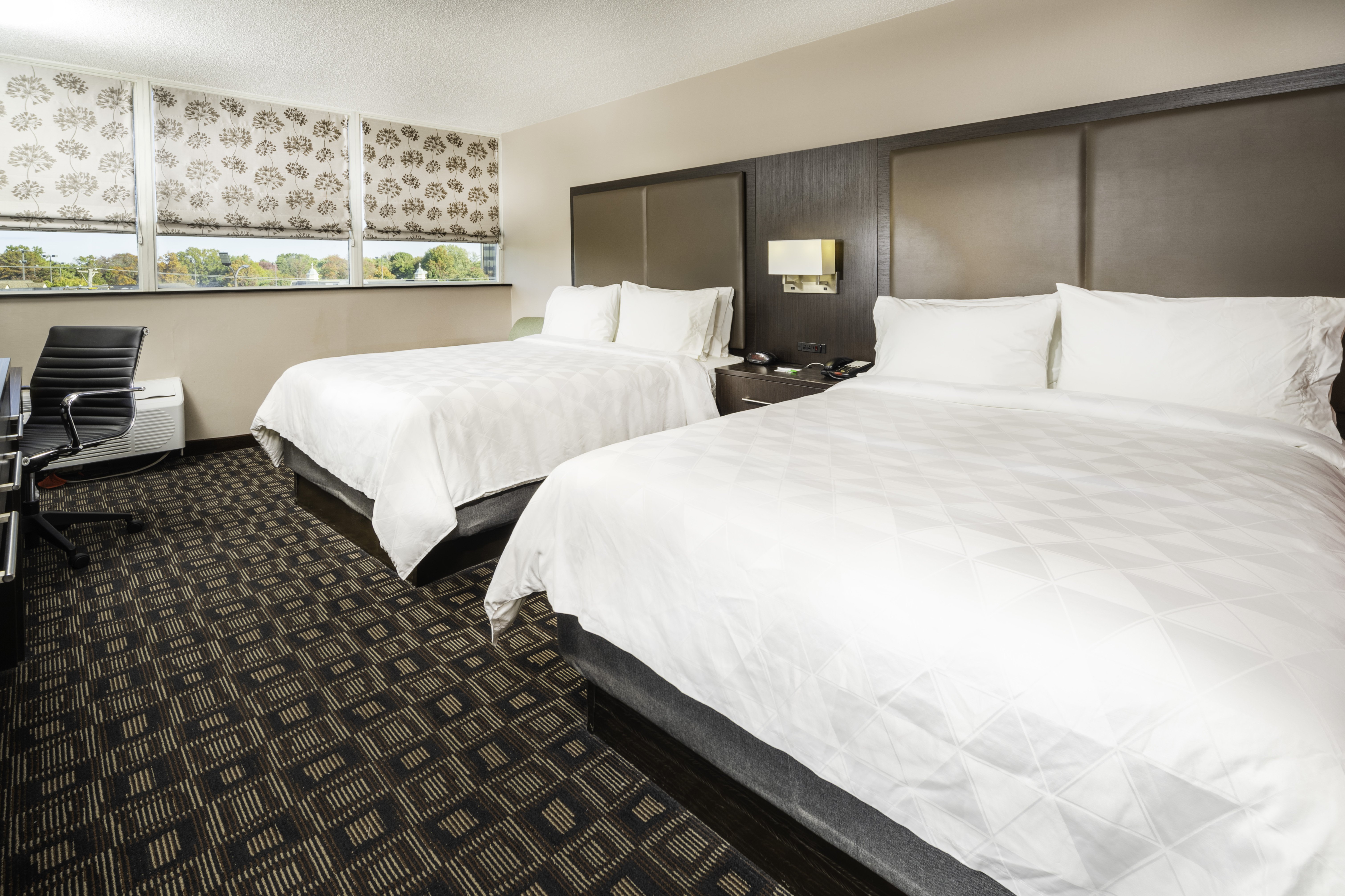 Our Two Queen Beds room is complete with housekeeping services.