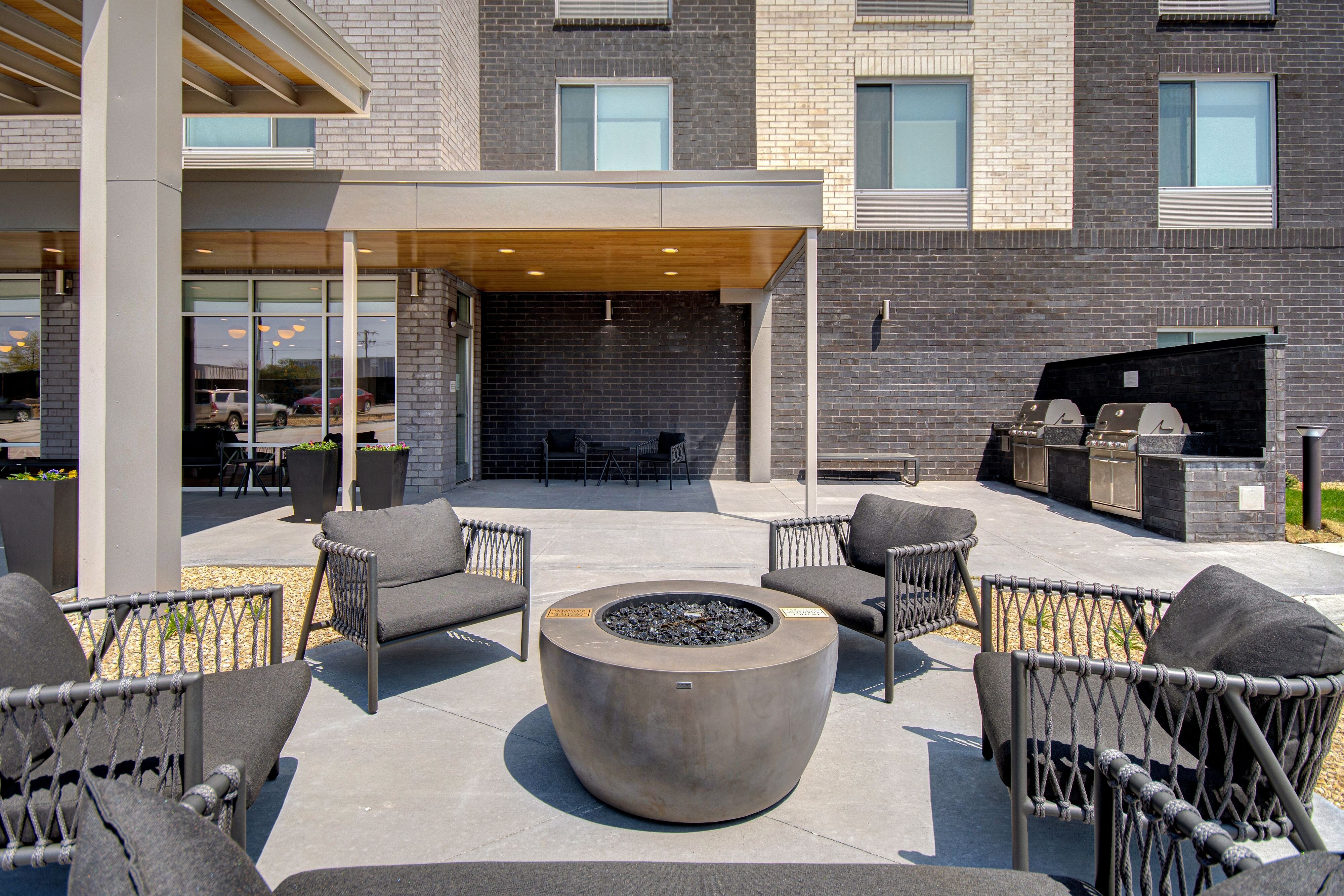 Gather around the fire pit