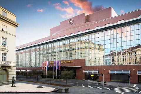 Sheraton Zagreb hotel, exterior, daytime