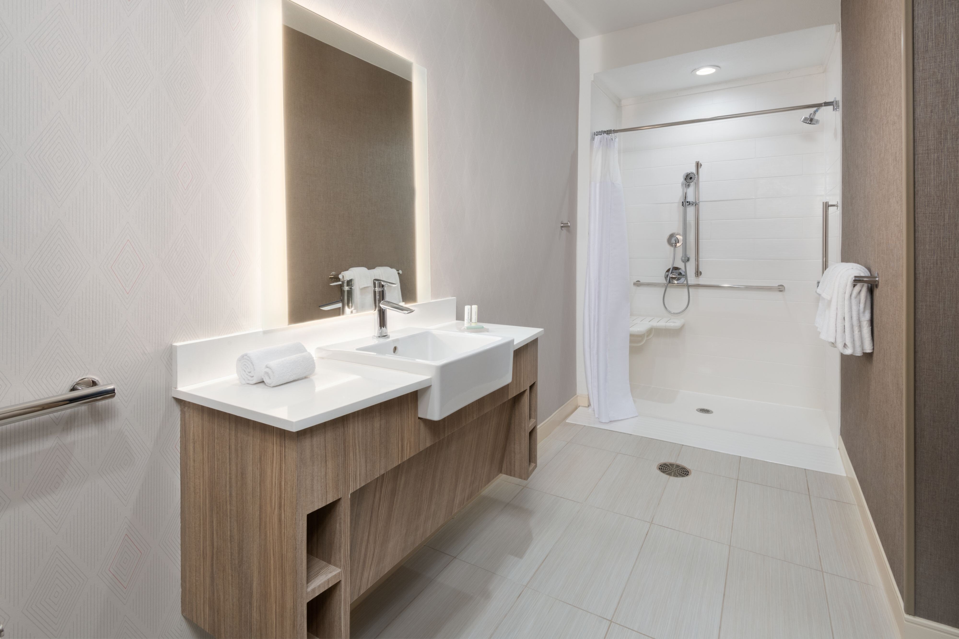 SpringHill Suites by Marriott Weatherford Willow Park-guestroom-1 King Bed Ste Roll-In Shower.jpg