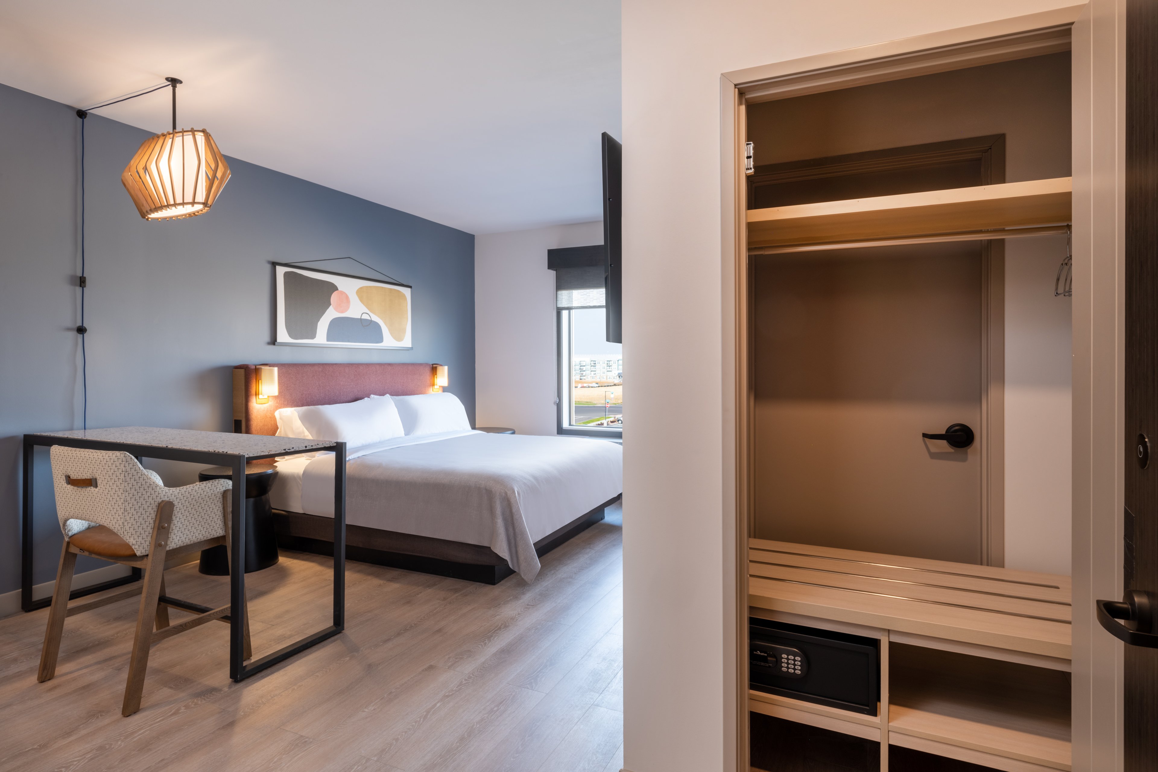 Our stylish suites provide plenty of closet space to unpack