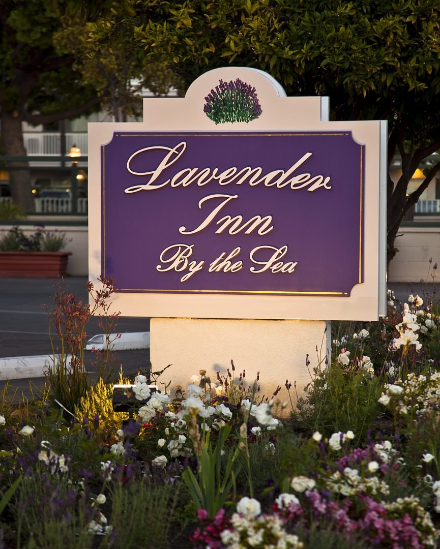 Lavender Inn by the Sea Sign