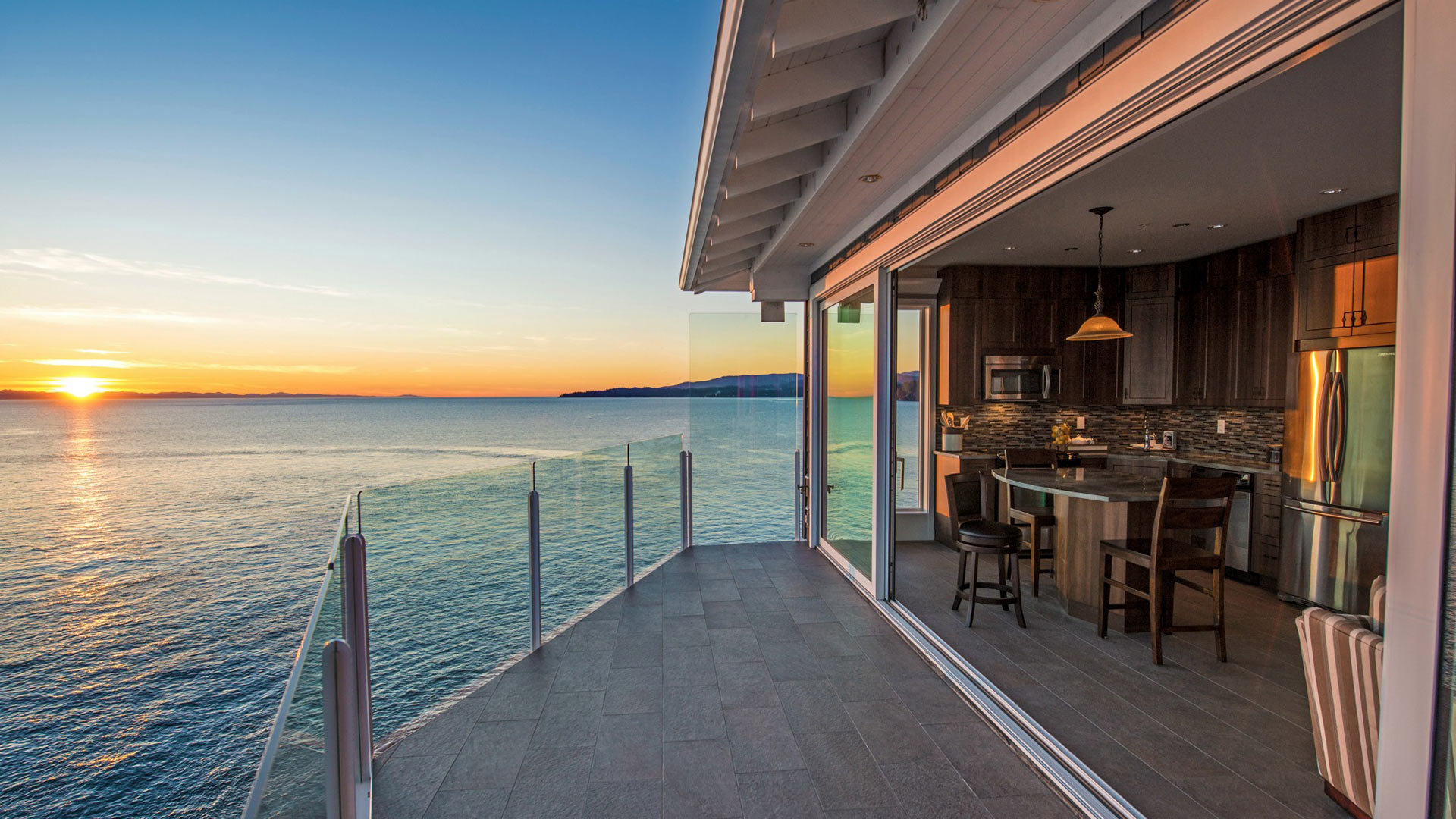 SookePoint Ocean Cottage Resor-guestroom-Sooke Point Cottage Sunset.jpg