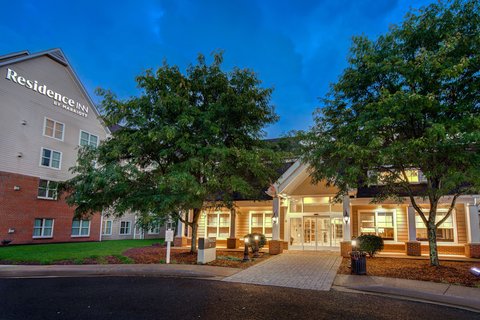 Entrance at night