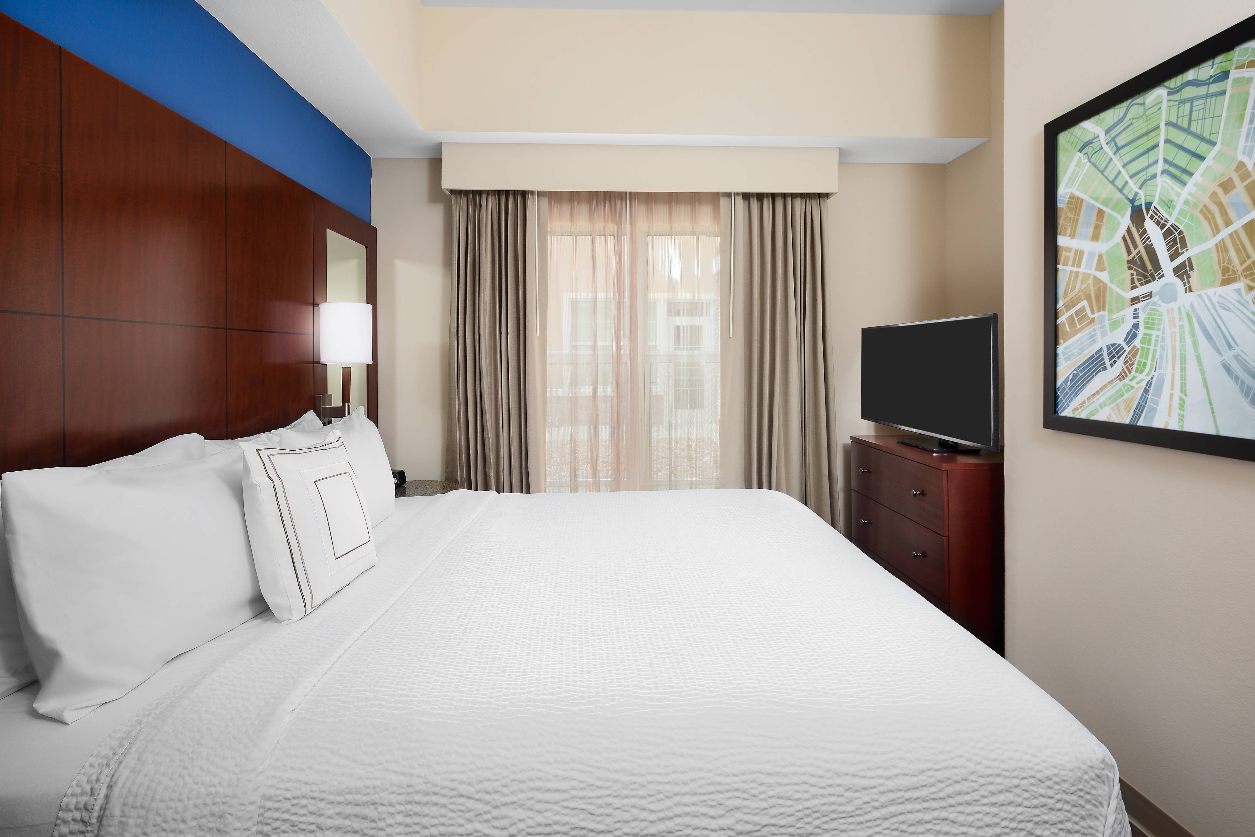 Residence Inn by Marriott Houston Katy Mills-guestroom-One-Bedroom Suite - Bedroom.jpg