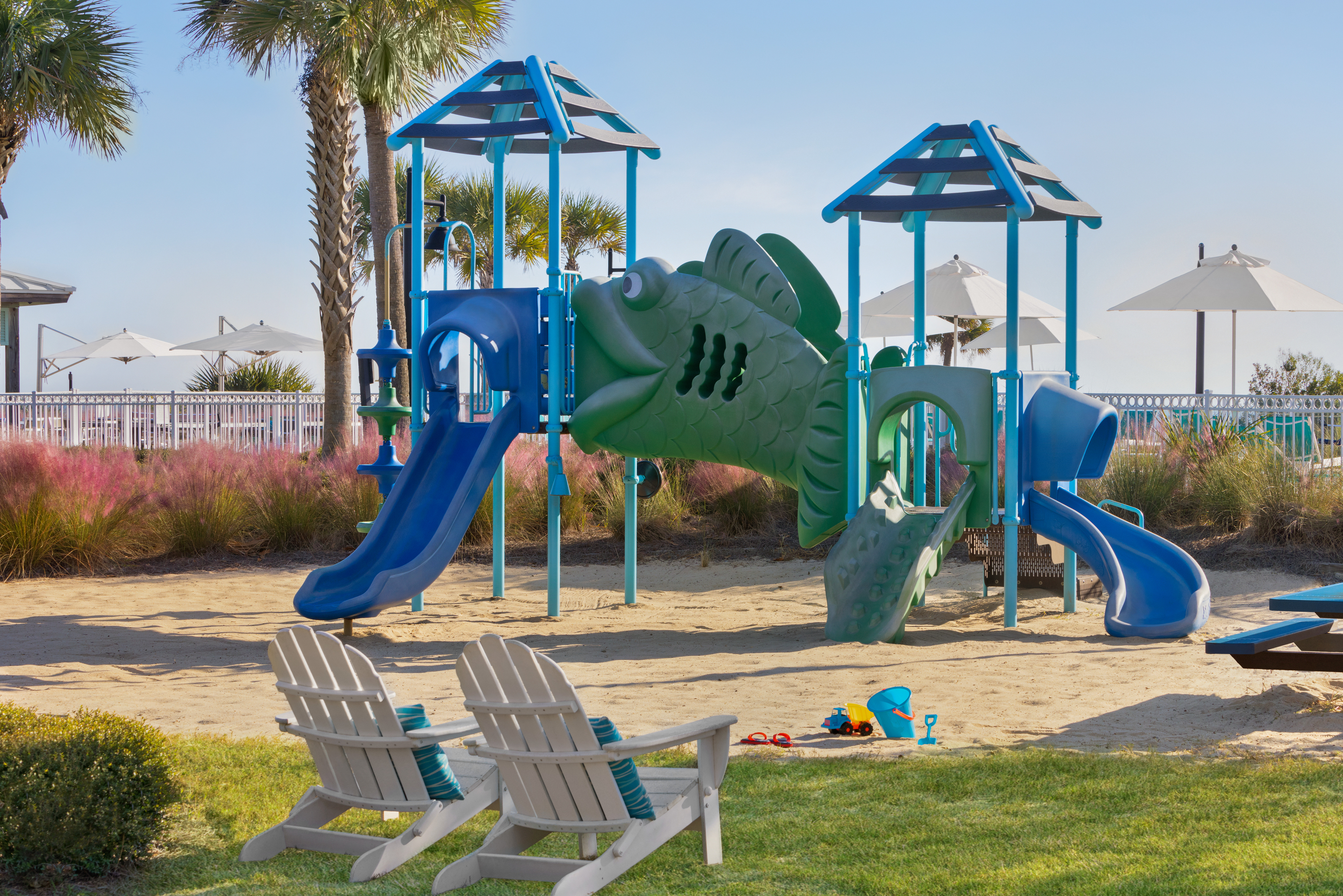 Kids will love our ocean themed playground