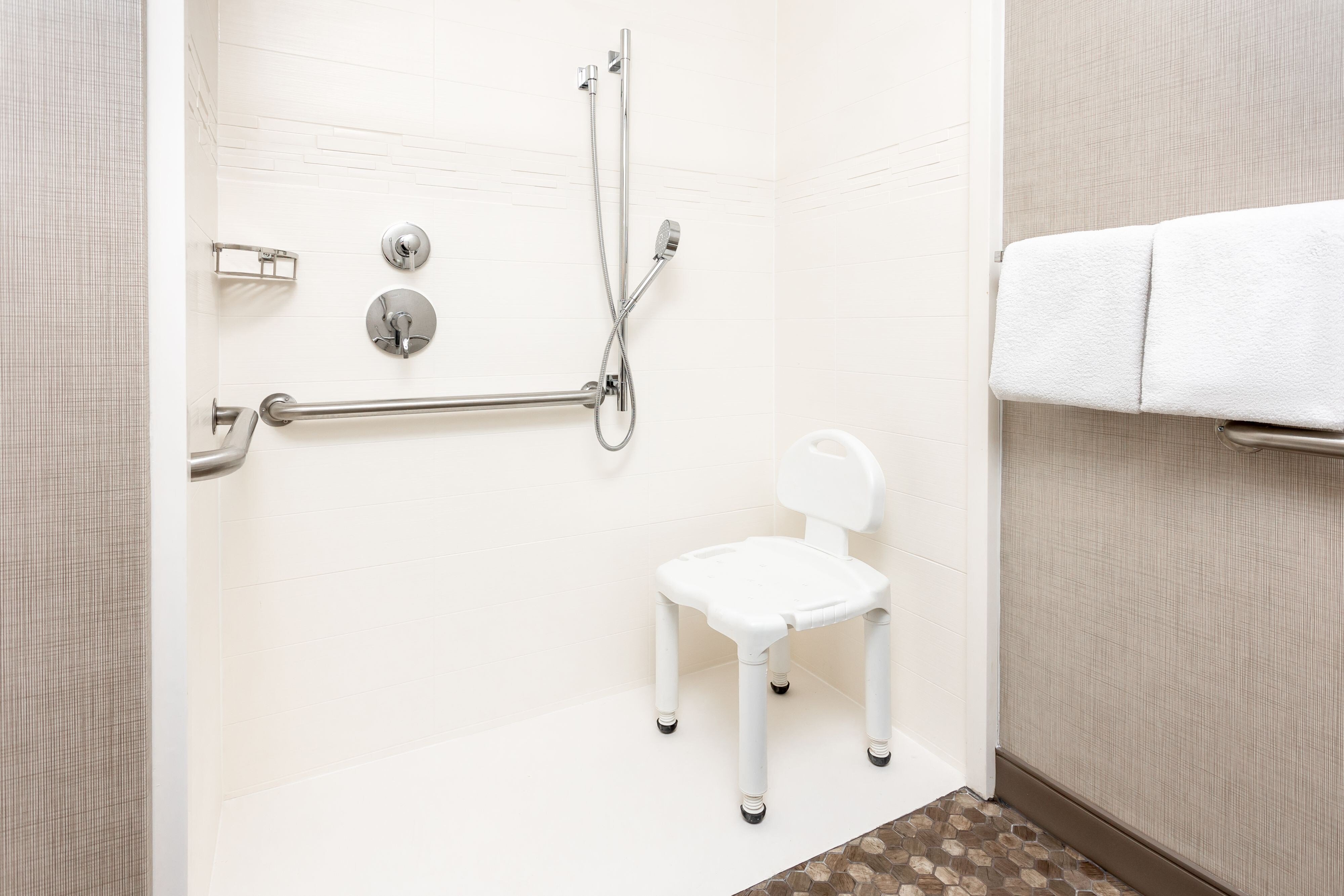 Accessible roll-in shower