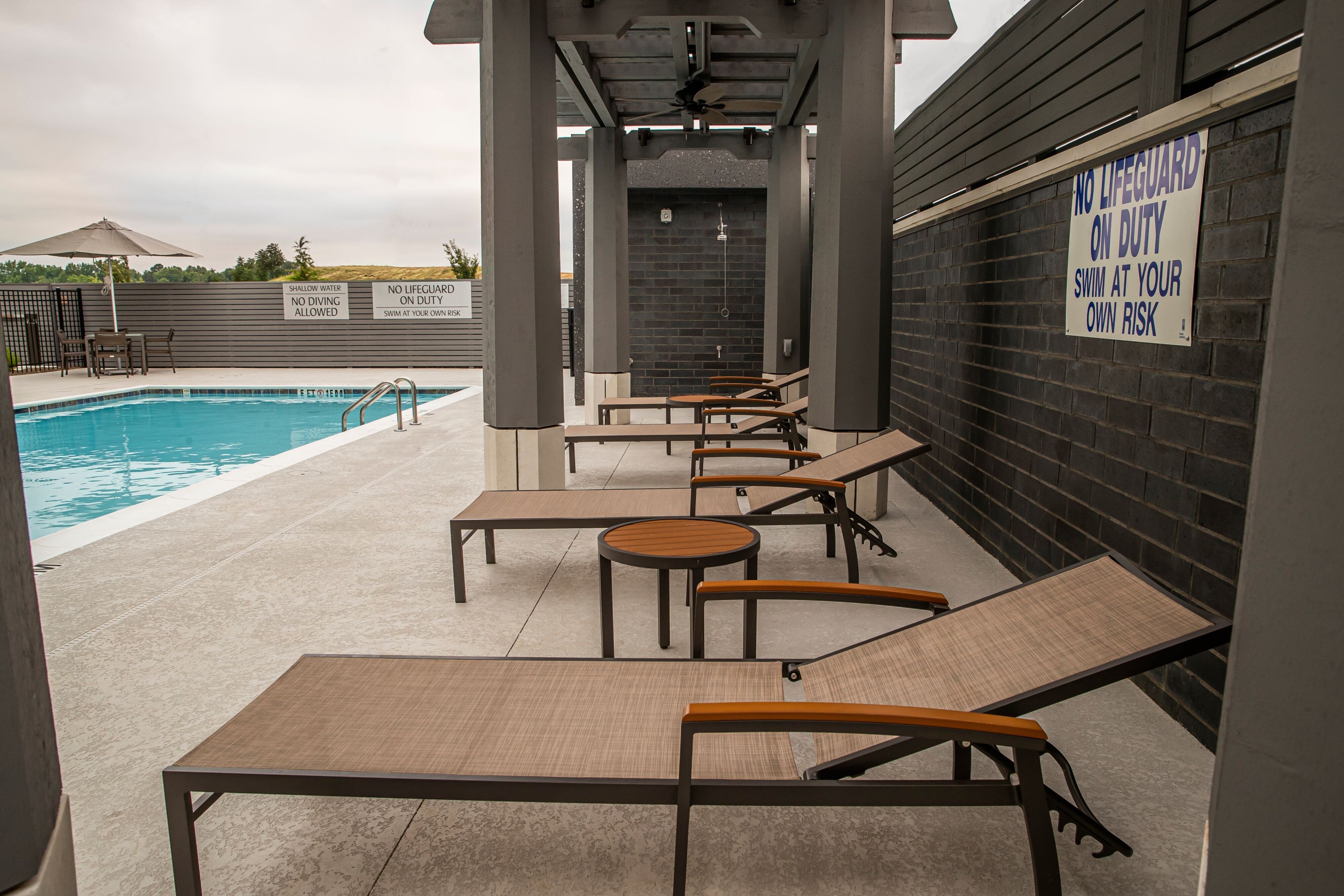 Outdoor Pool Seating Area