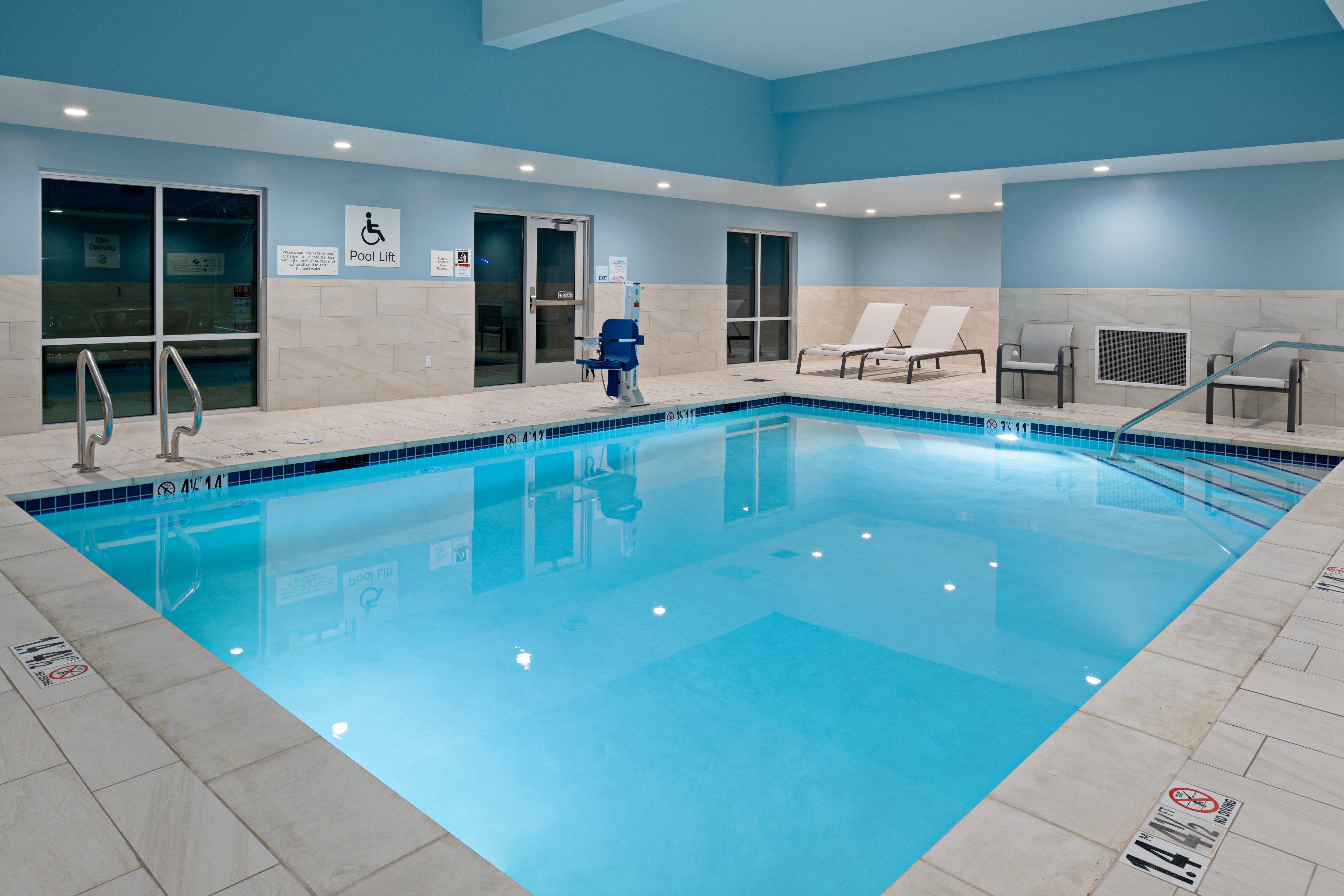 Enjoy our indoor pool after your sports tournament