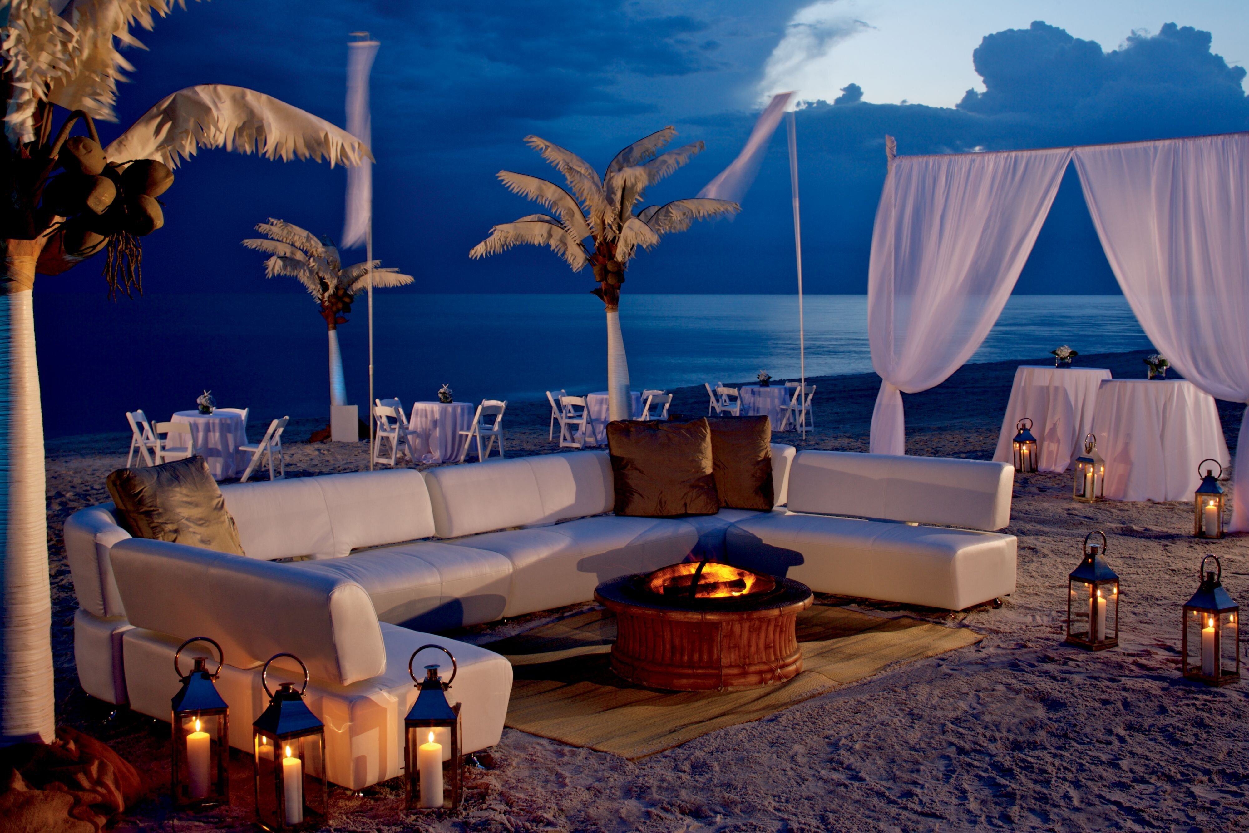 Evening Reception on Beach