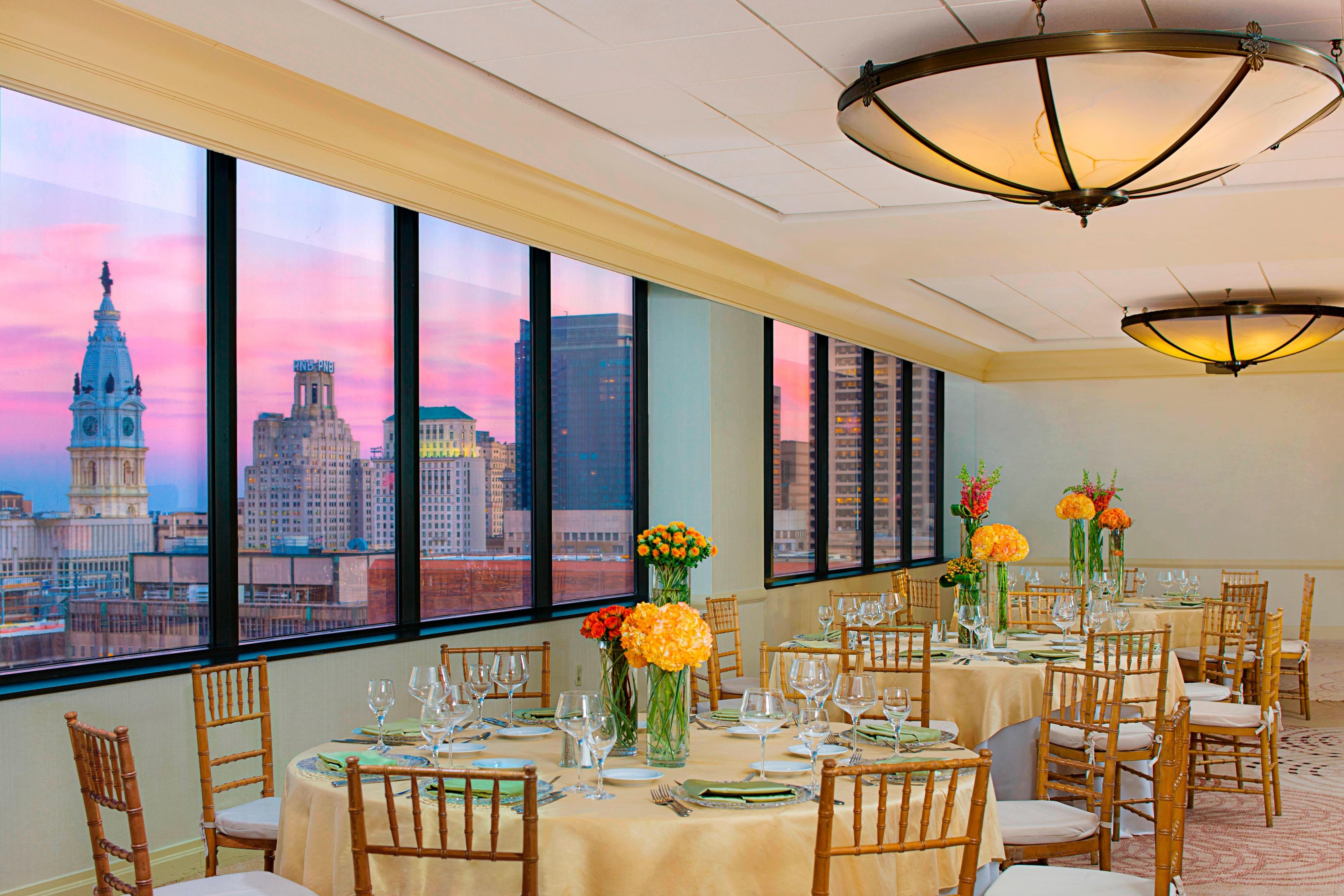 Horizons Rooftop Ballroom - Banquet Setup