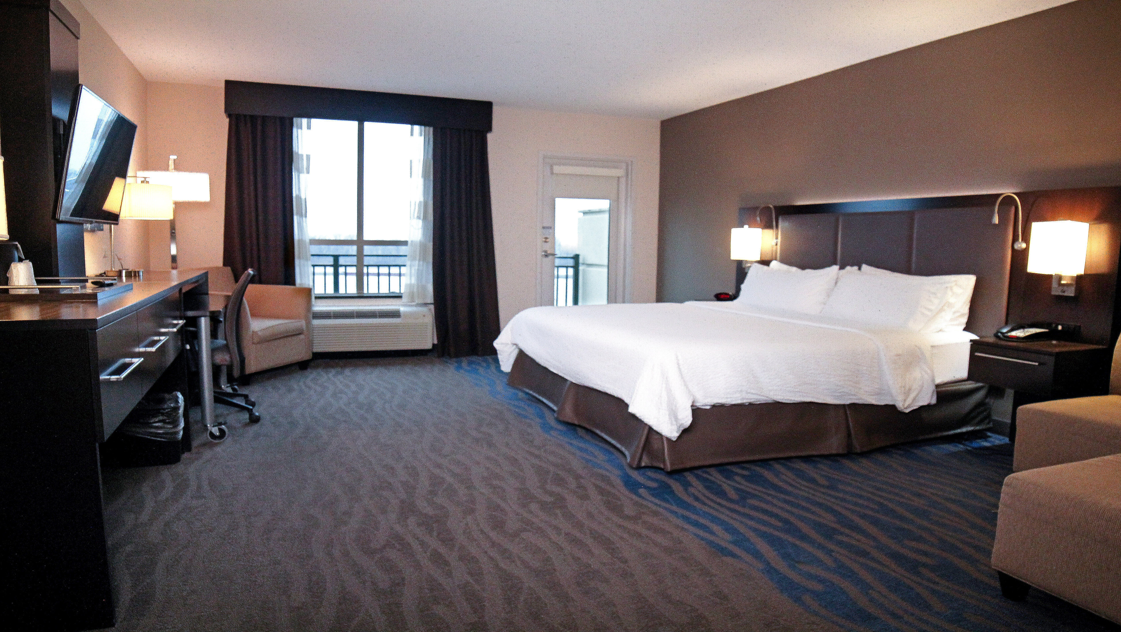 Our King Balcony room offers plenty of space for guests