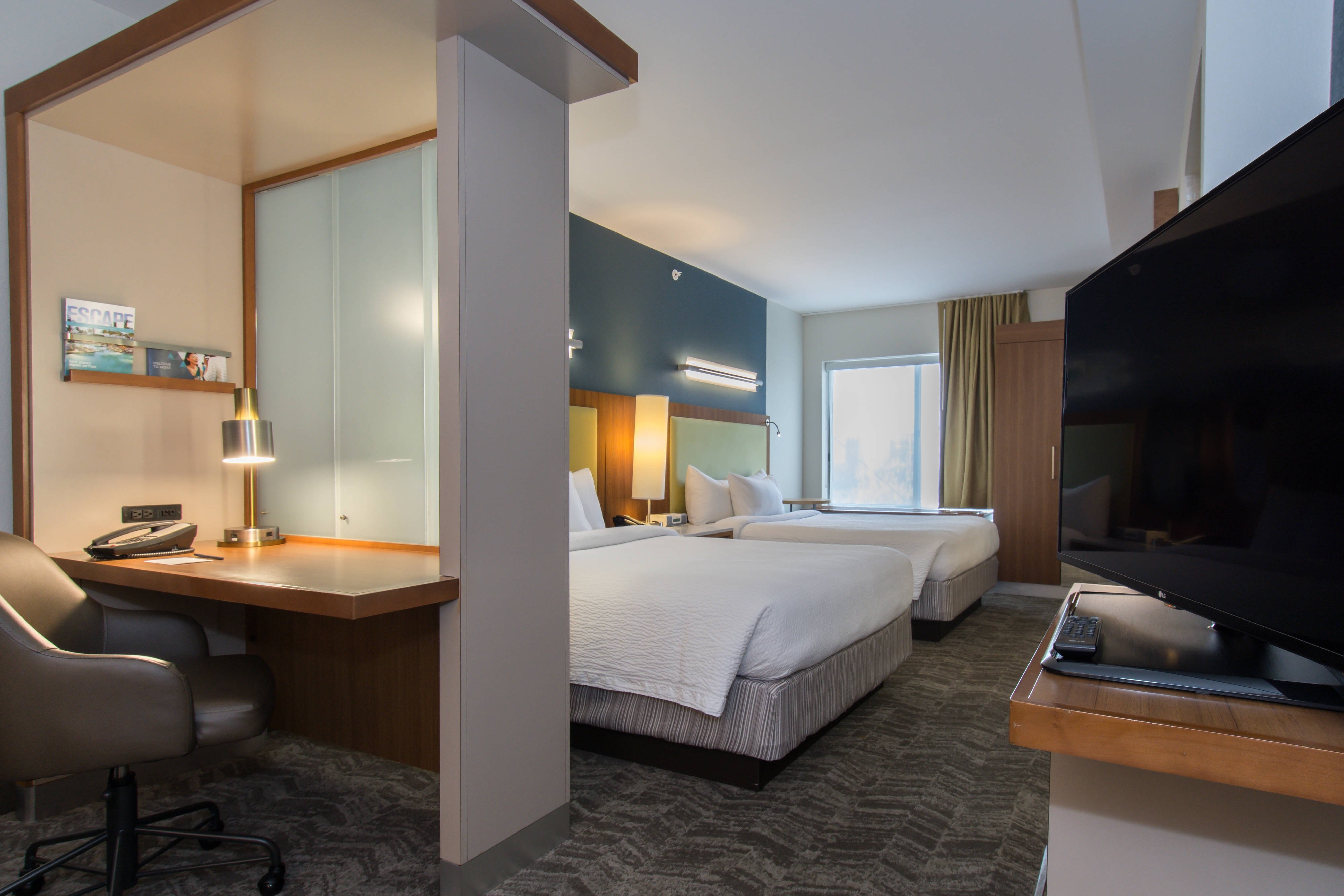 SpringHill Suites by Marriott Columbia Downtown The Vista-guestroom-Queen/Queen Suite - Sleeping Area.jpg