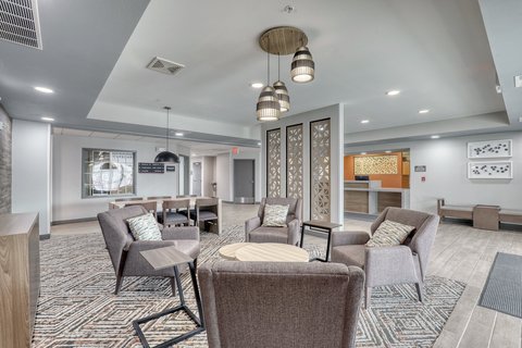Enjoy our modern and comfortable lobby area.
