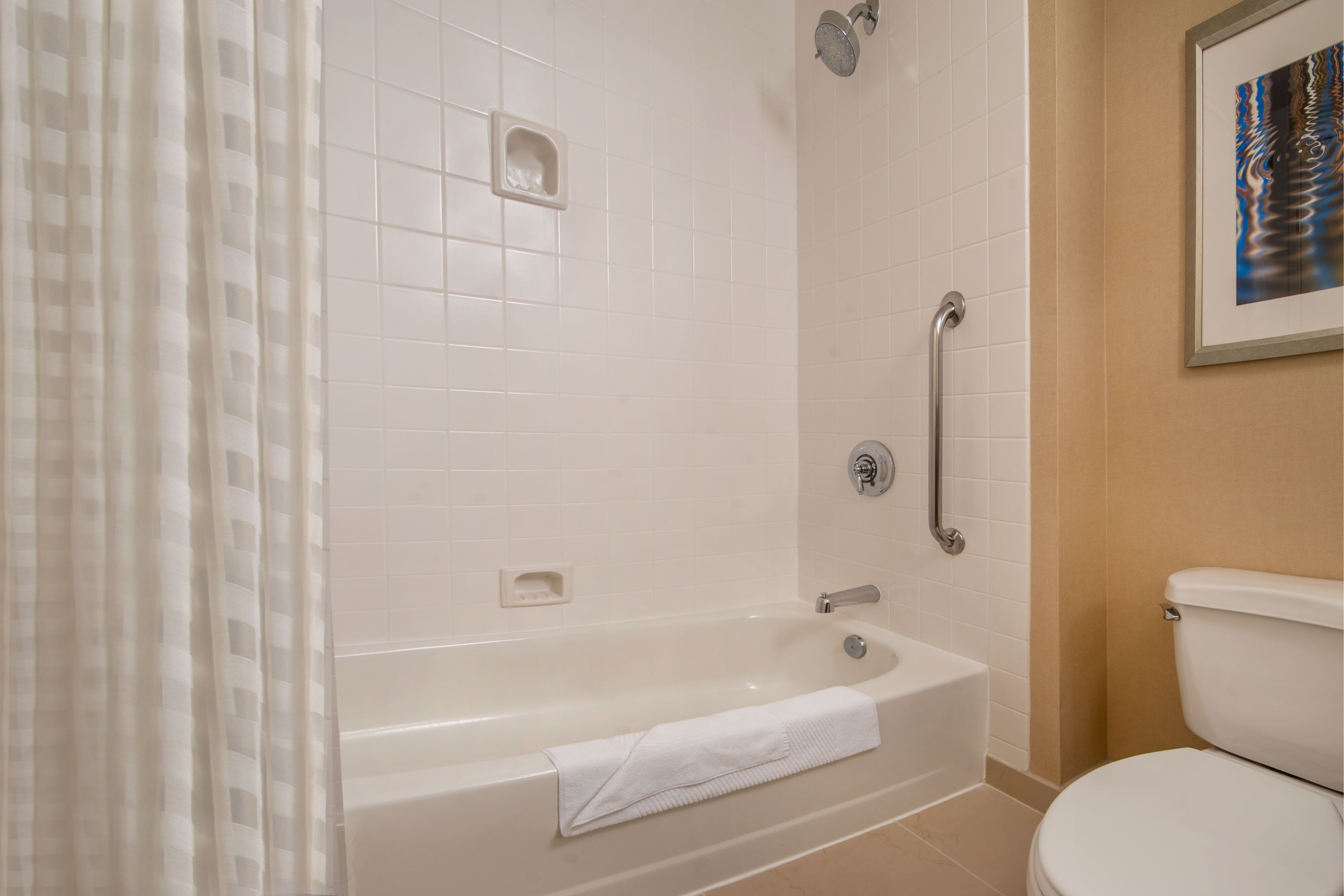 Accessible Guest Bathroom - Shower and Bathtub