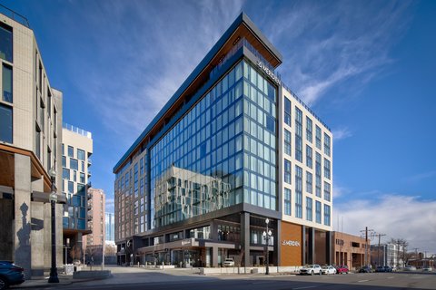 Exterior of hotel in Salt Lake City