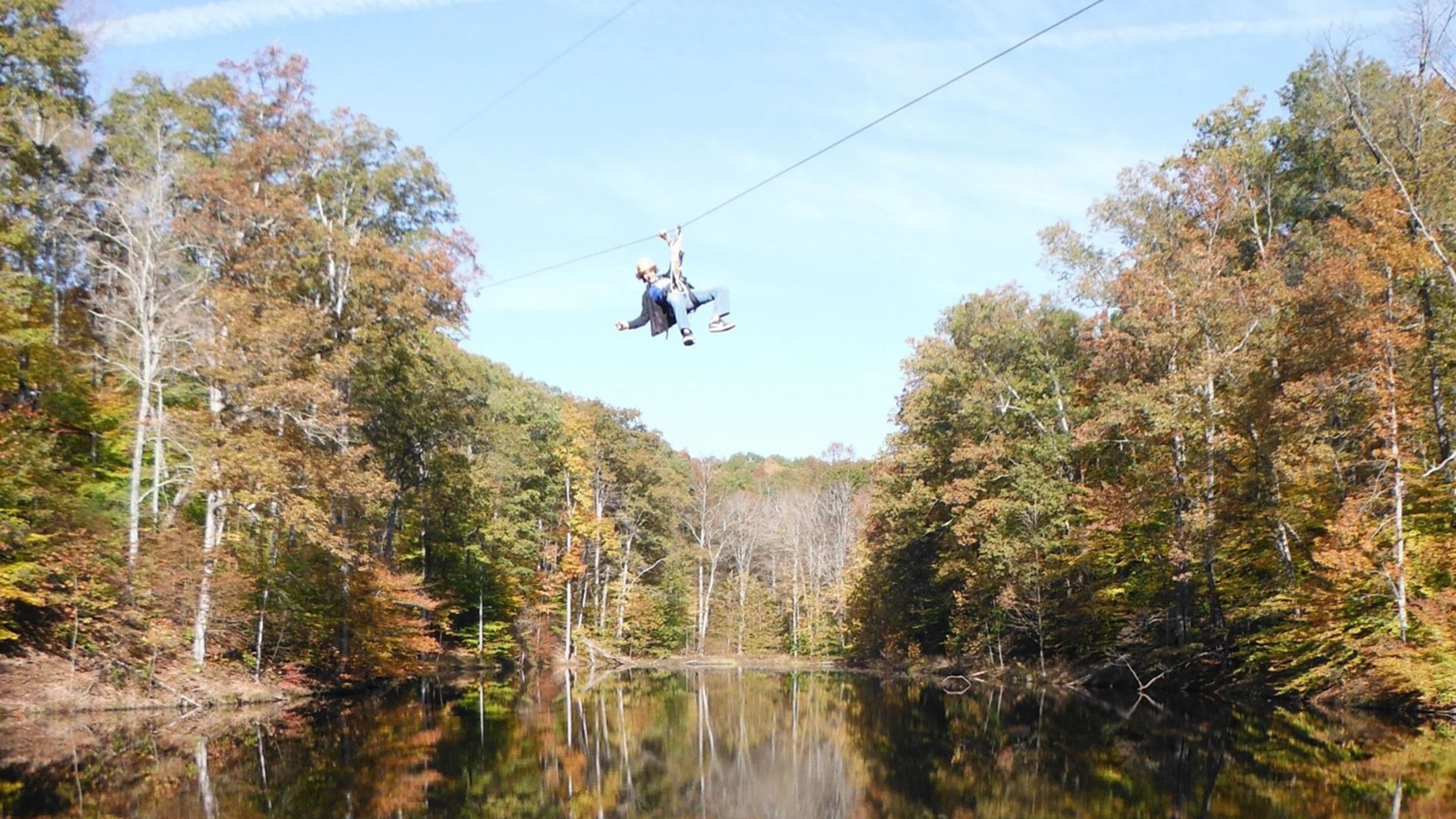 Ziplining at Xplore Brown County at Brown Co. State Park