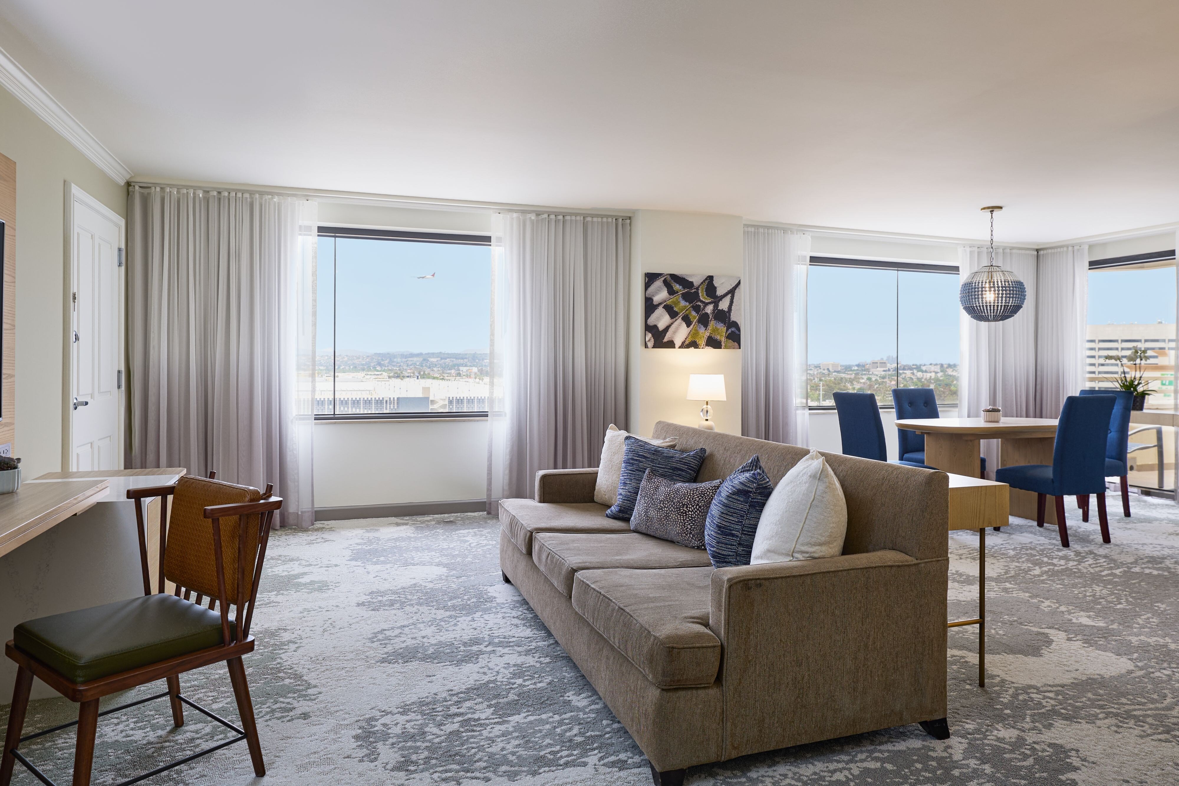 Luxury Suite Living Area and Work Station