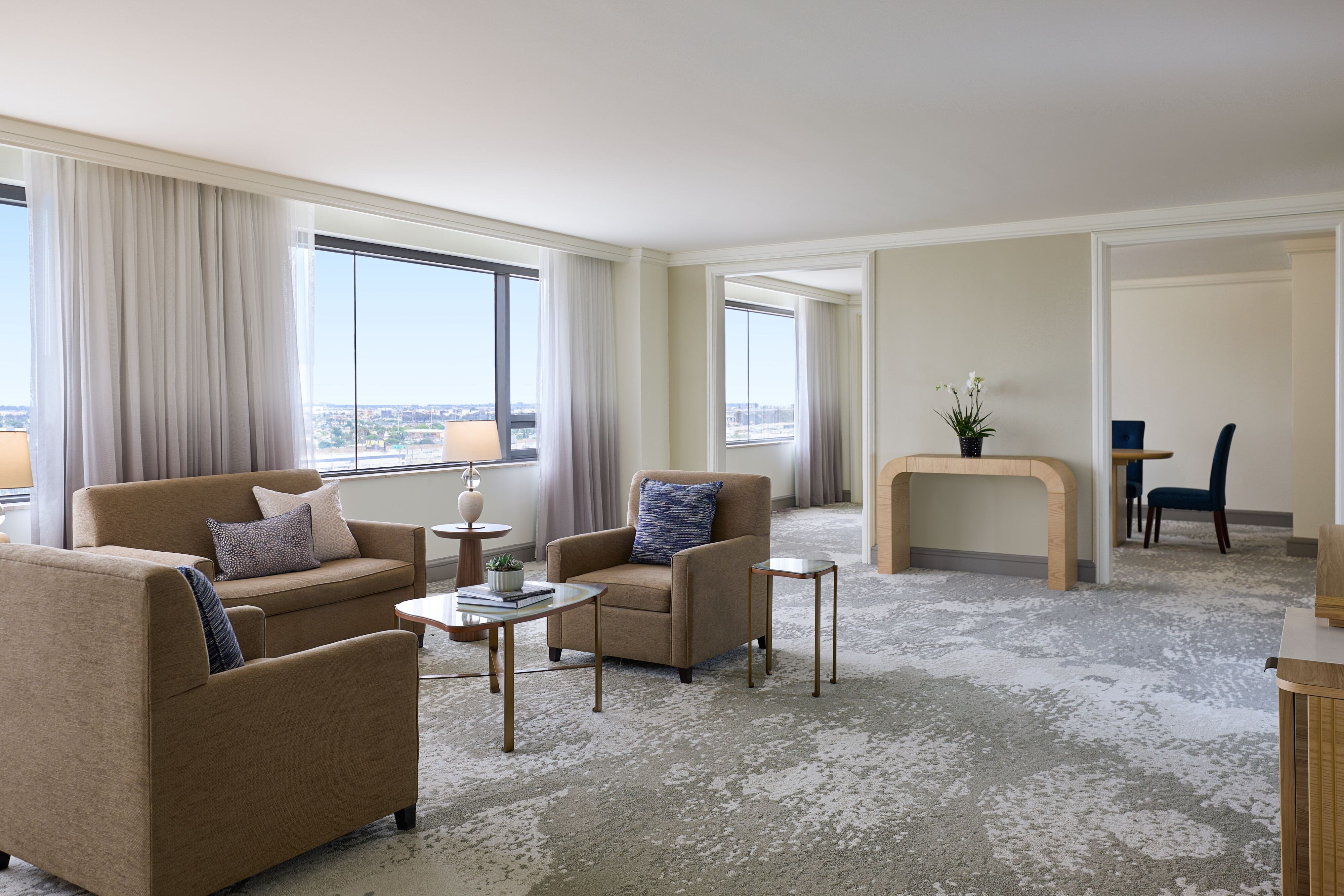 Luxury Suite Living Area with Views
