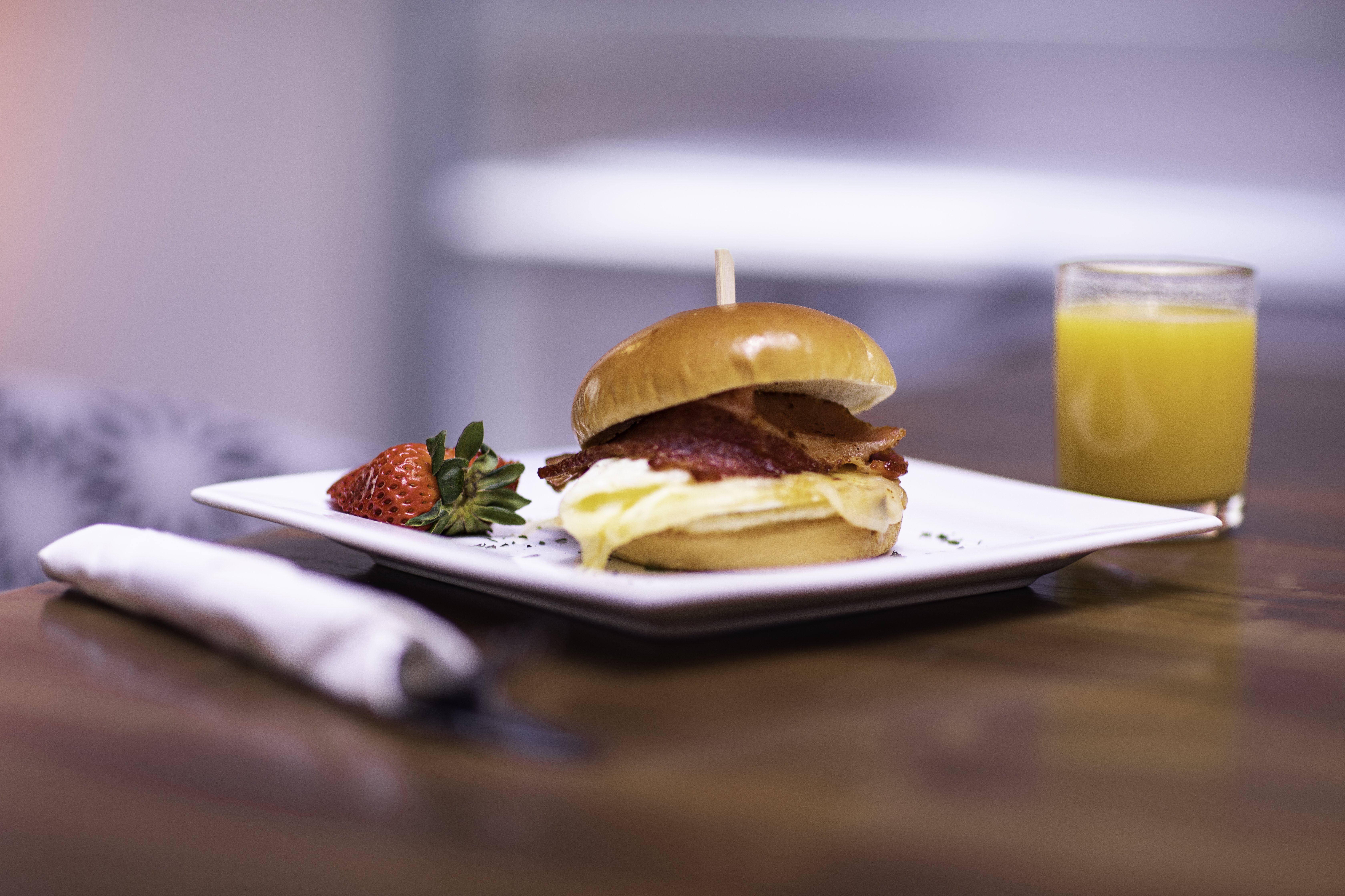 Help start your day right with our classic bacon egg and cheese.