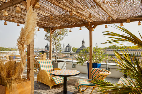 Enjoy stunning views and local fare from our rooftop restaurant. 