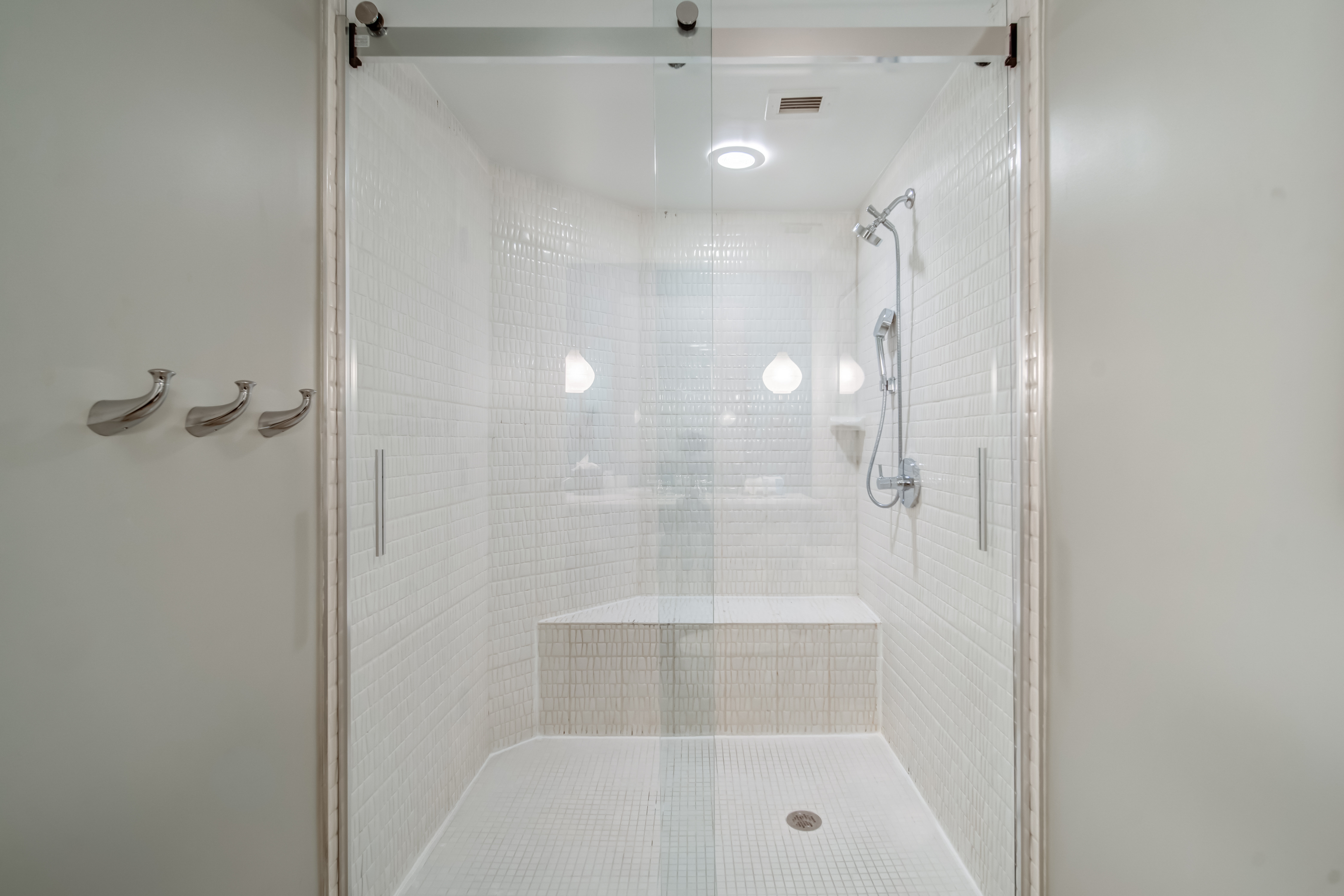 Roll-In shower for accessible guest rooms
