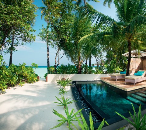 Halaveli Maldives Family Villa Beach View Pool HD