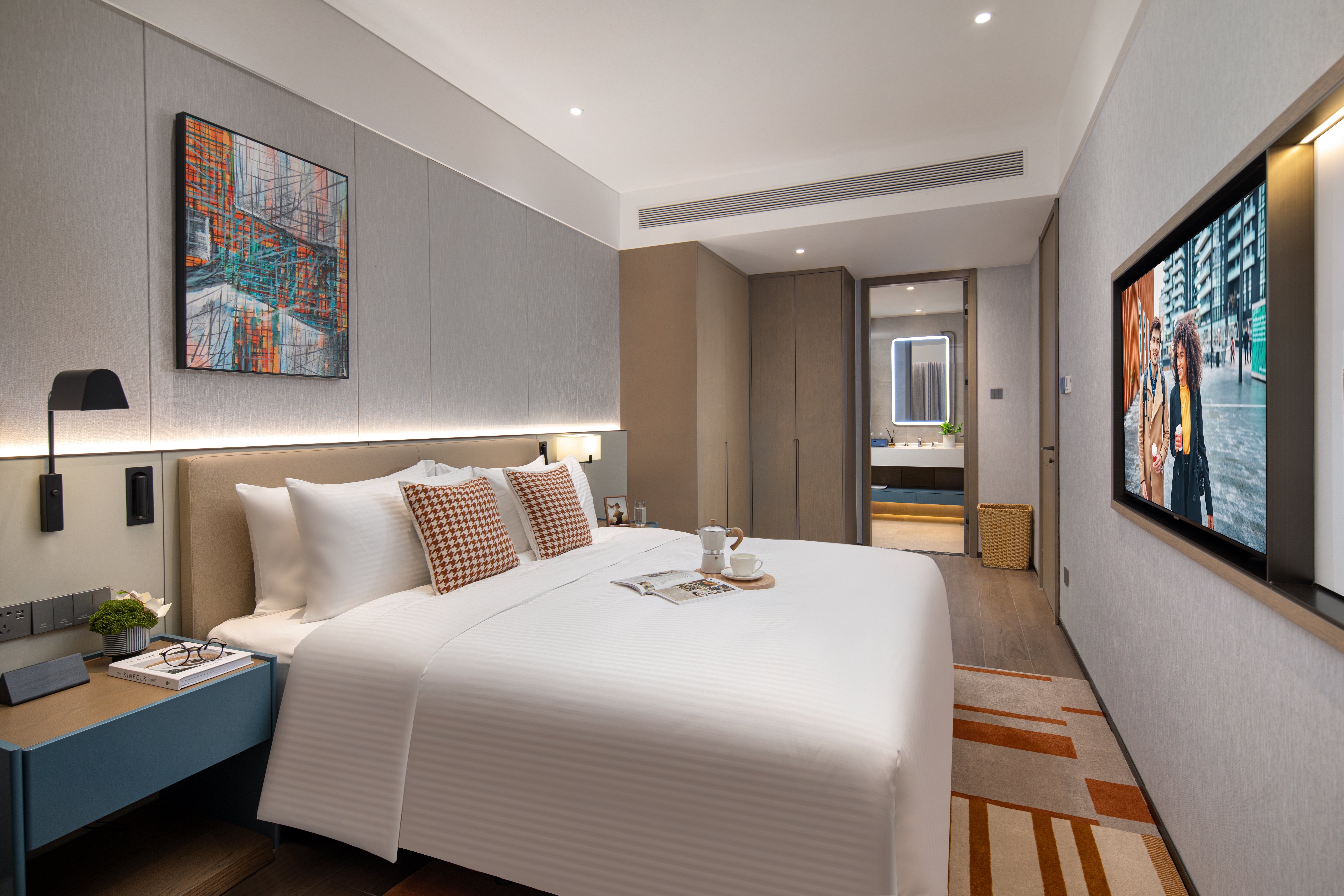 CITADINES JINQIAO YANTAI-guestroom-Bedroom Of One Bedroom Deluxe.jpg