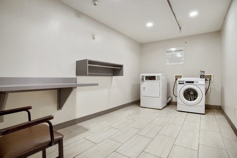 Travel light with convenient laundry facilities on-site.