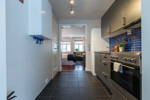 Kitchen Studio Apartment First Hotel Viking Tromso